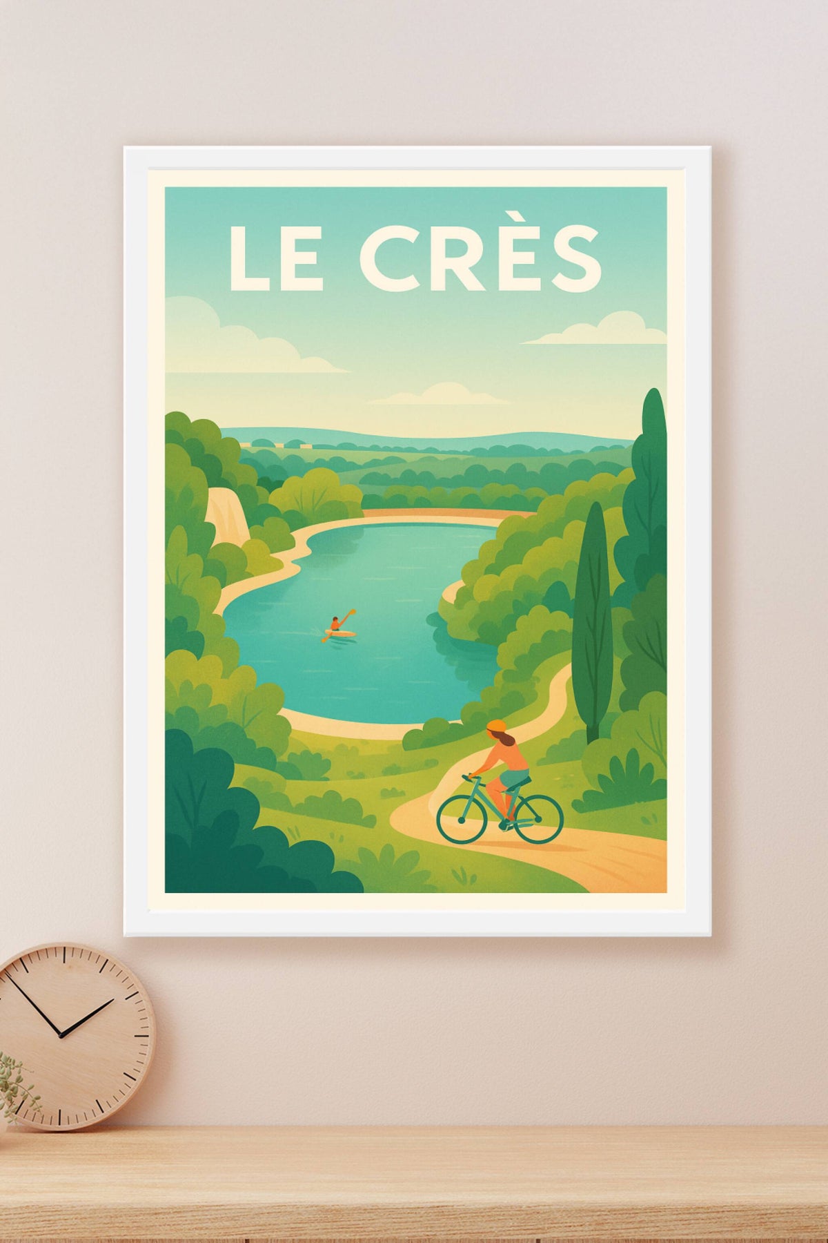 Affiche de Le Crès - Évasion et nature à vélo