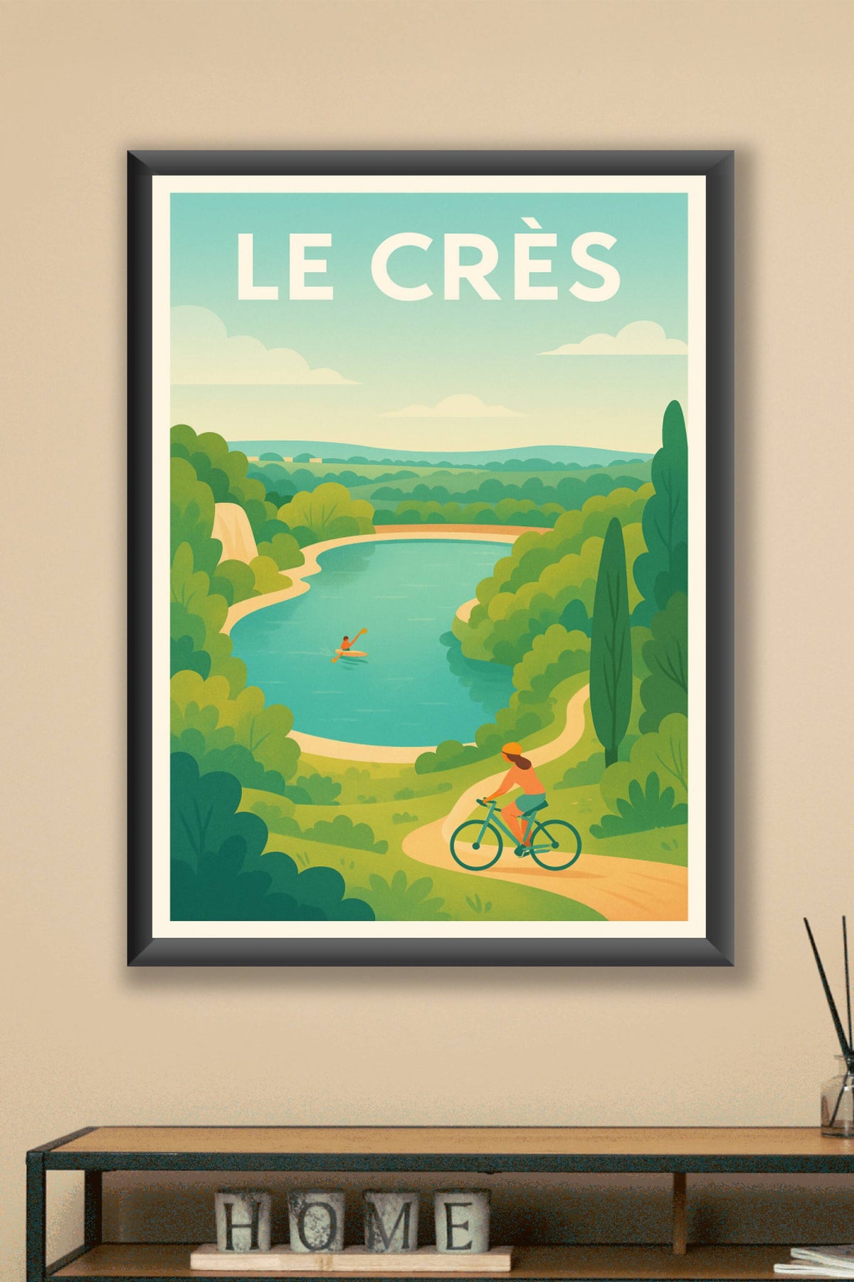 Affiche de Le Crès - Évasion et nature à vélo