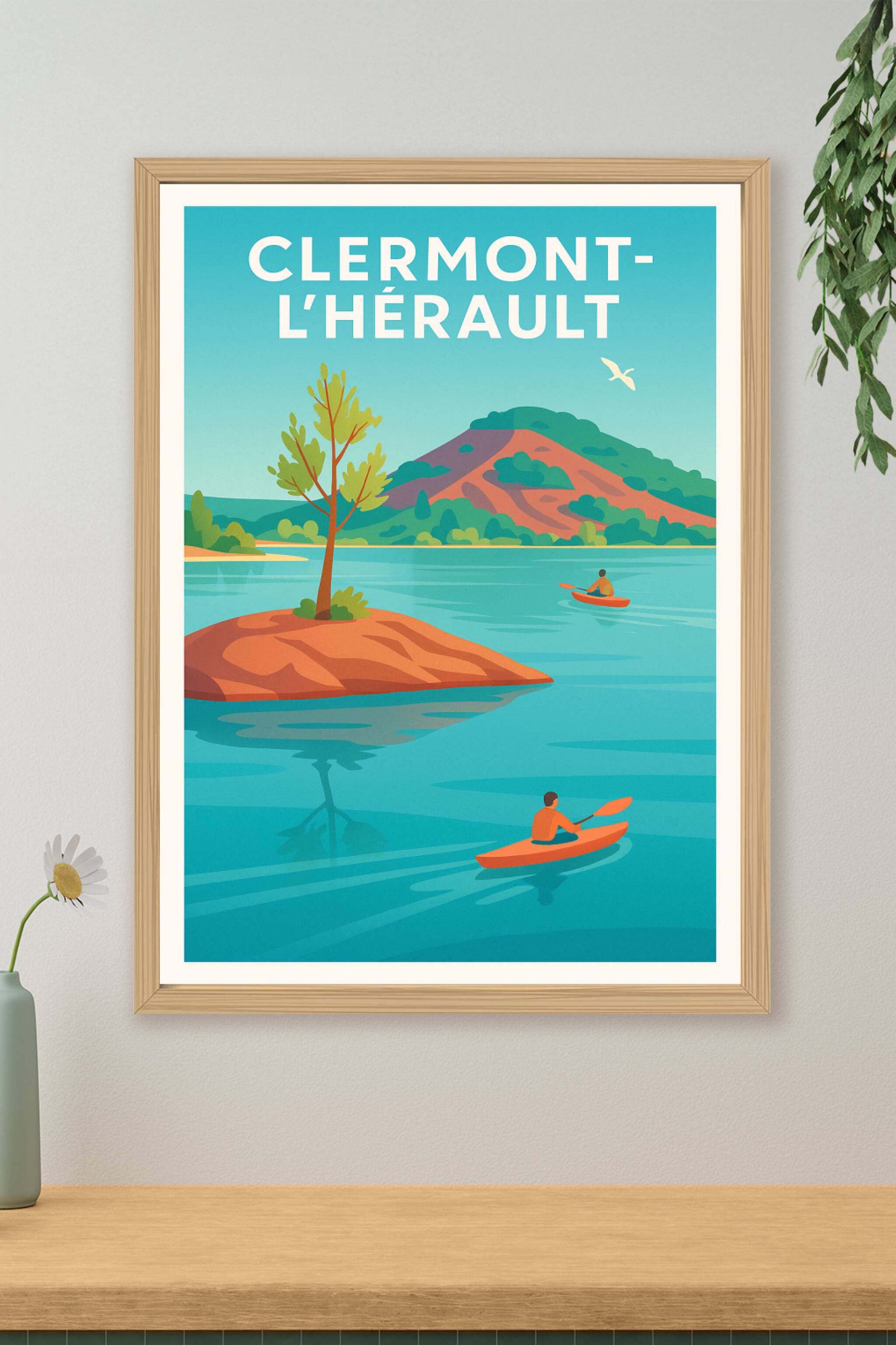 Affiche de Clermont-l'Hérault - Évasion nature au fil de l'eau