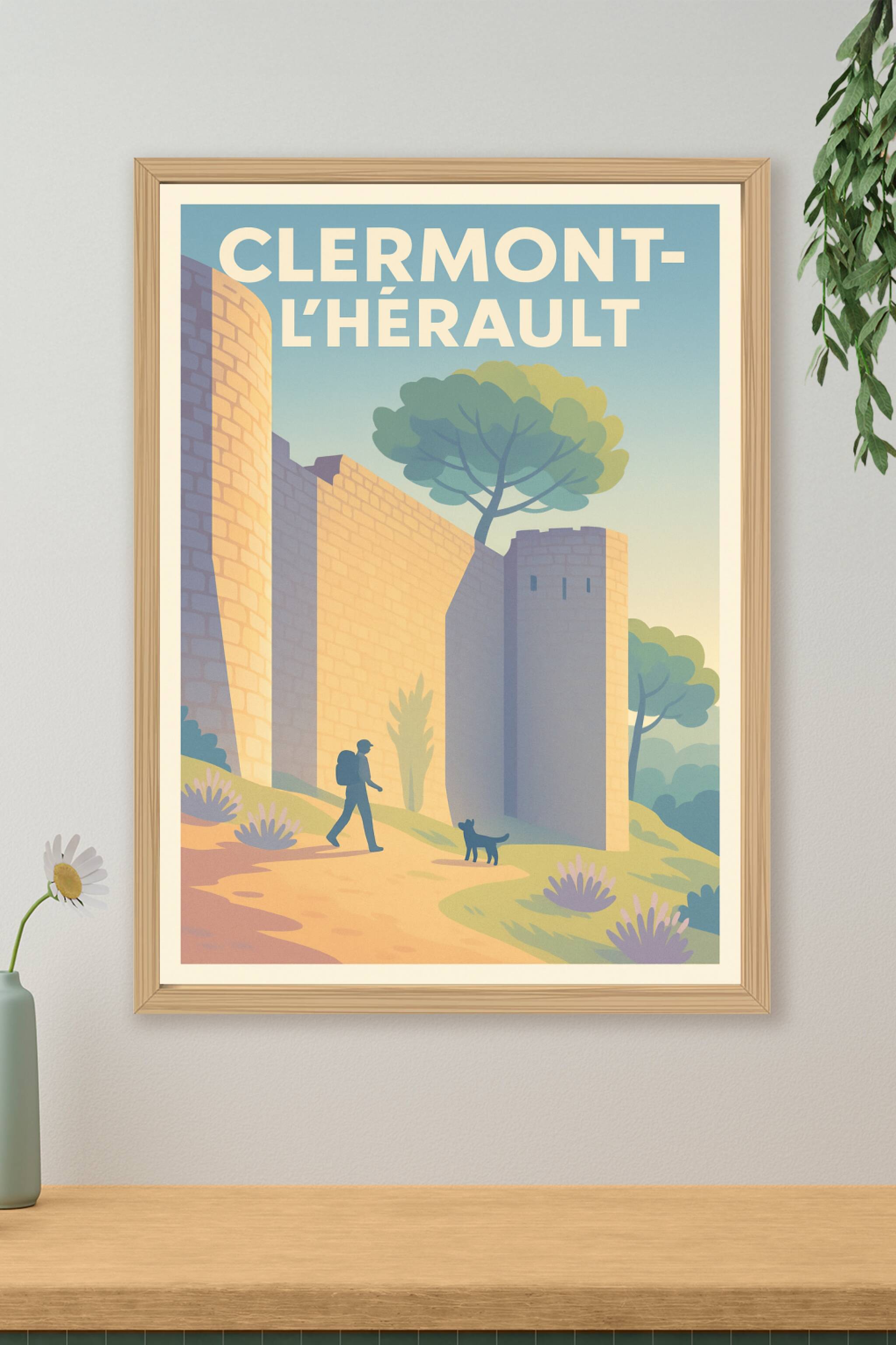 Affiche de Clermont-l'Hérault - Balade au pied des remparts historiques