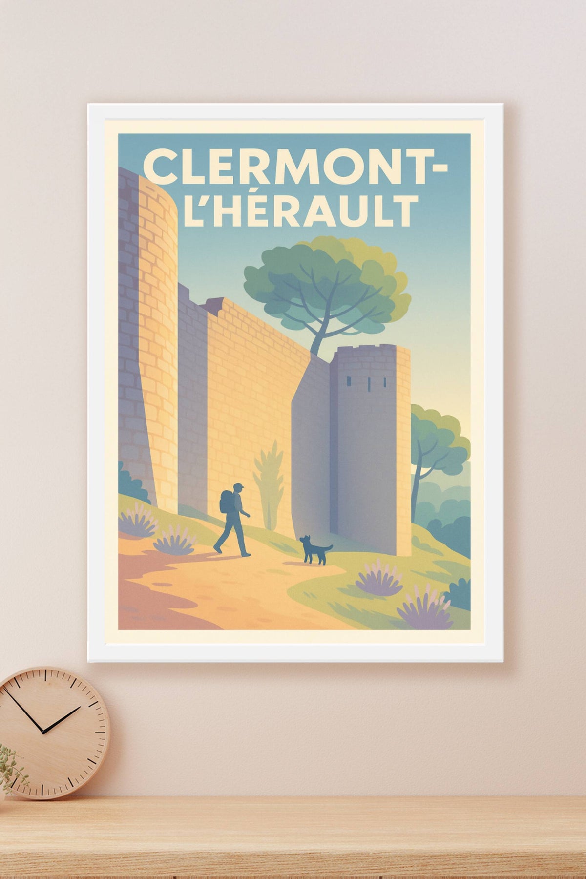 Affiche de Clermont-l'Hérault - Balade au pied des remparts historiques