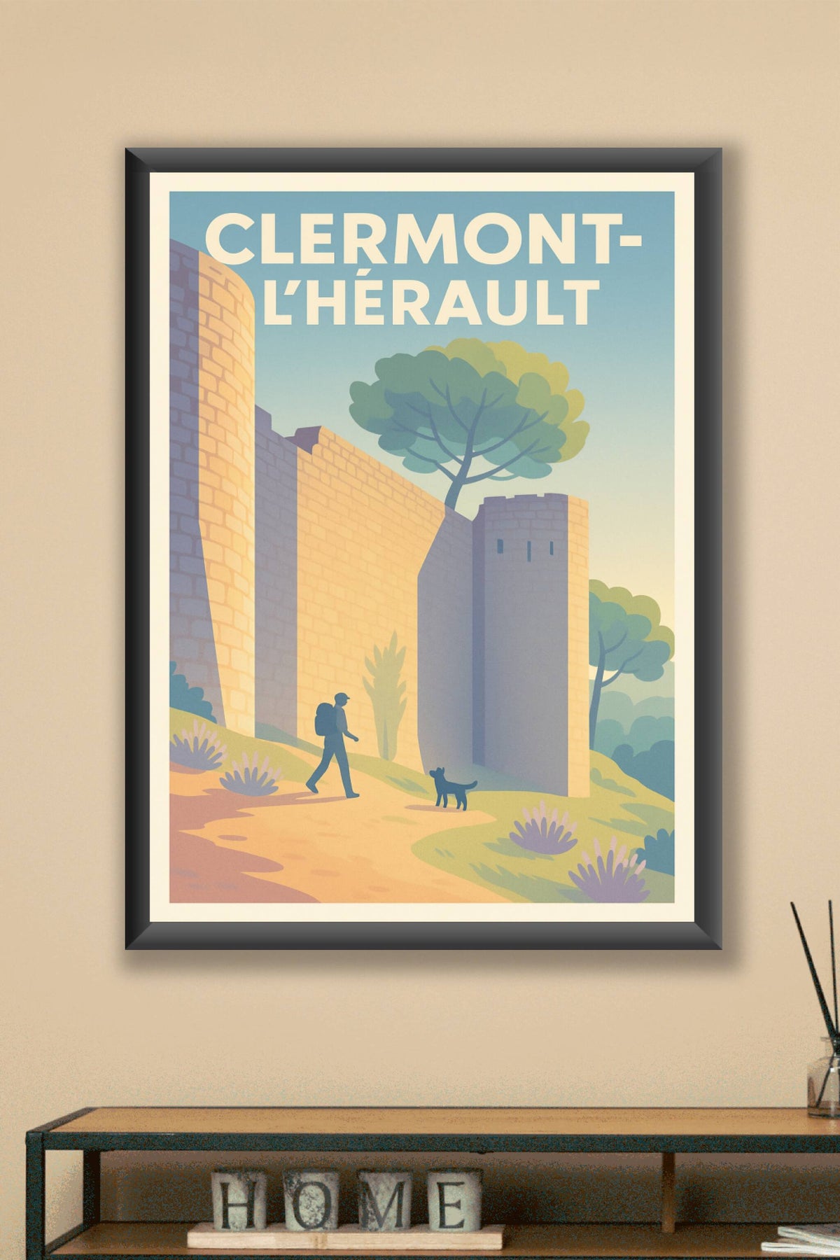 Affiche de Clermont-l'Hérault - Balade au pied des remparts historiques