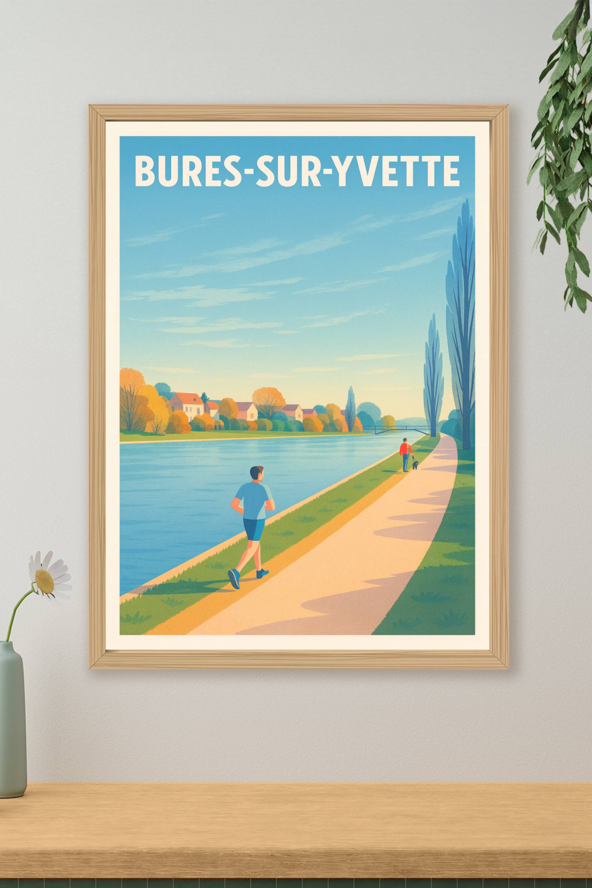 Affiche de Bures-sur-Yvette - Sérénité au fil de l'eau