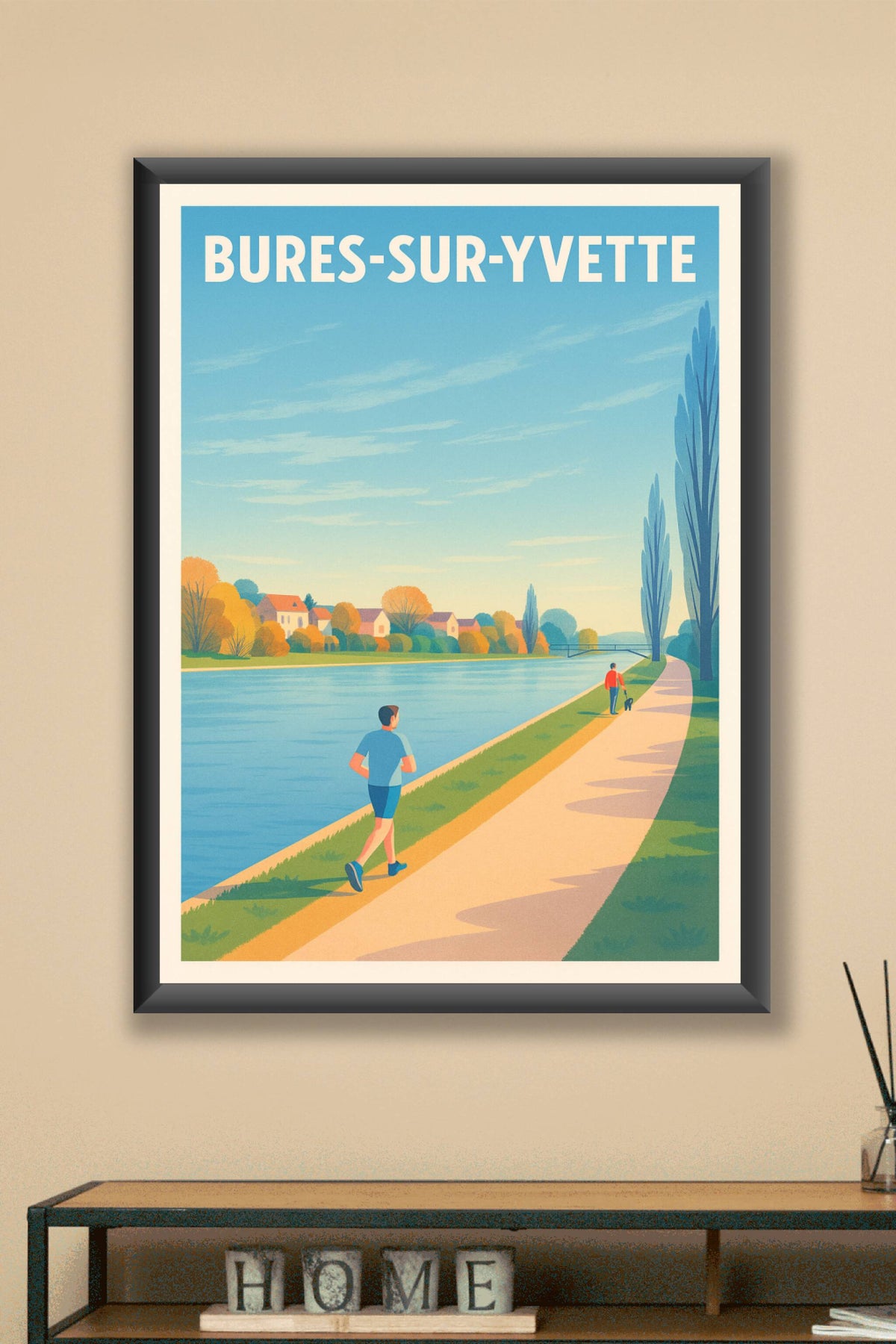 Affiche de Bures-sur-Yvette - Sérénité au fil de l'eau