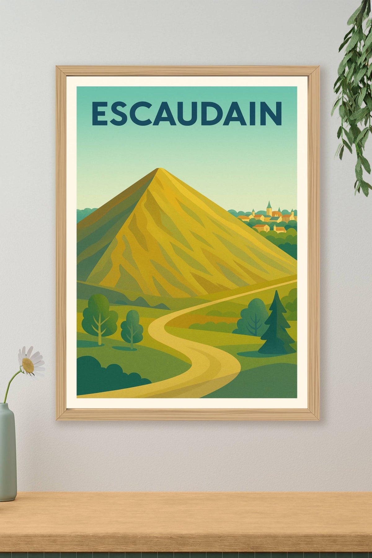 Affiche de Escaudain - La nature et ses collines emblématiques