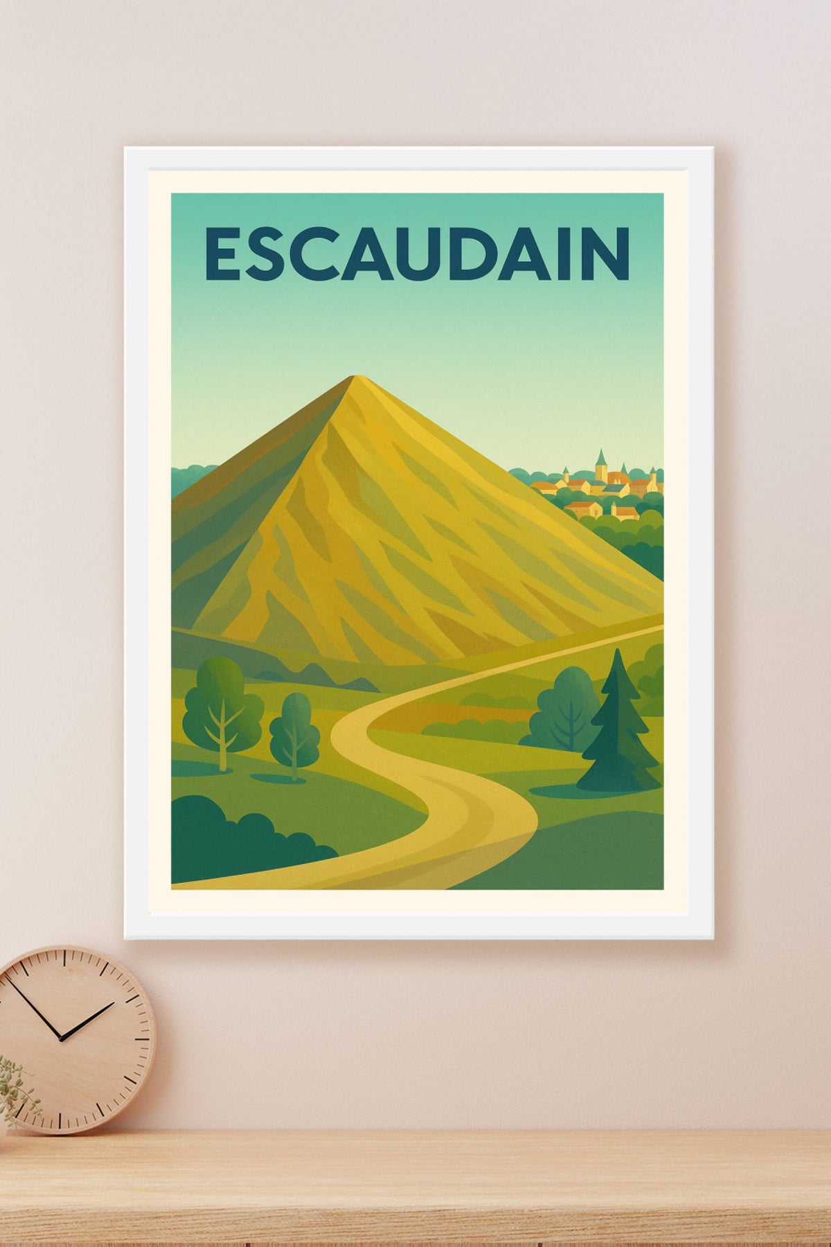 Affiche de Escaudain - La nature et ses collines emblématiques