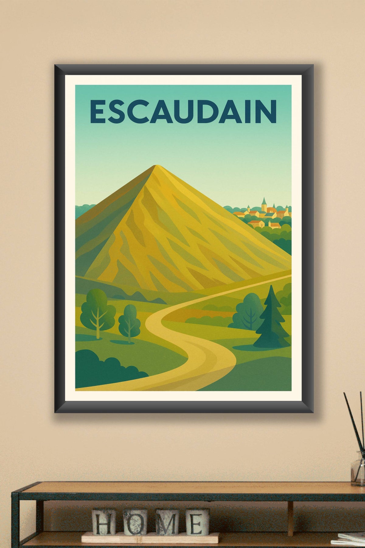 Affiche de Escaudain - La nature et ses collines emblématiques