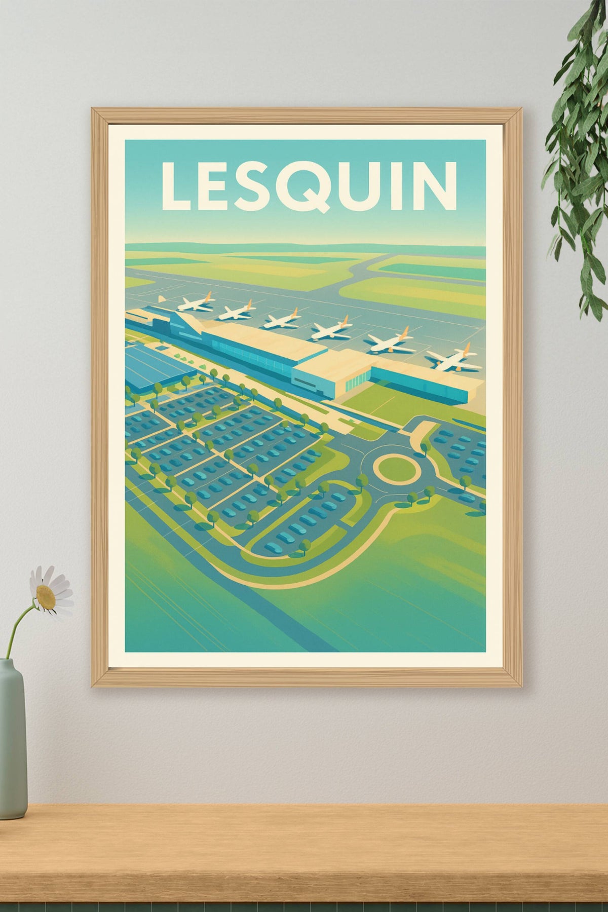 Affiche de Lesquin - L'aéroport et son hub dynamique