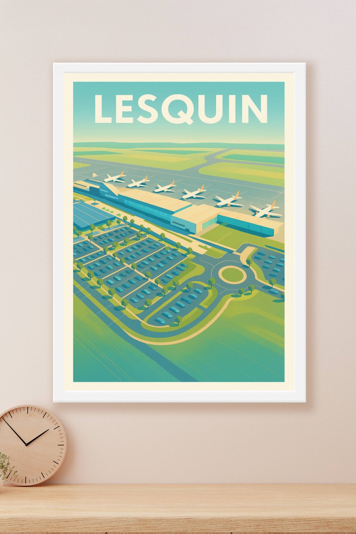 Affiche de Lesquin - L'aéroport et son hub dynamique