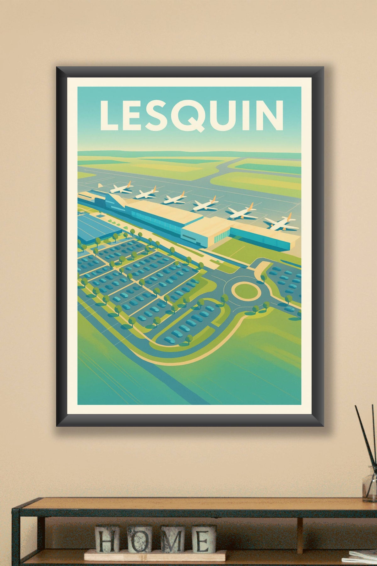 Affiche de Lesquin - L'aéroport et son hub dynamique