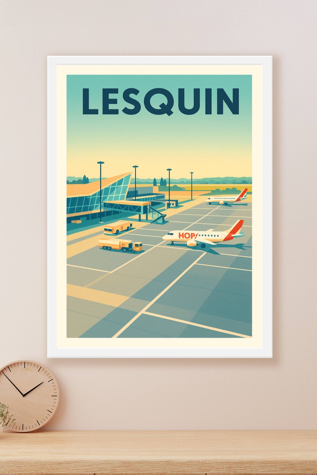Affiche de Lesquin - L'élégance de l'aviation régionale
