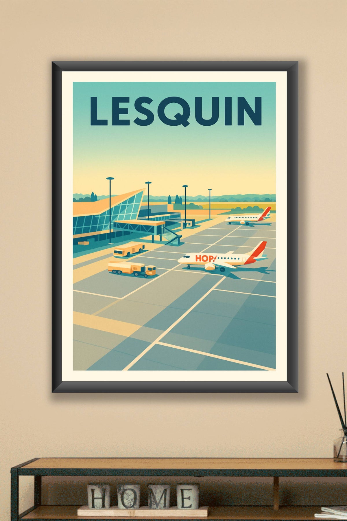 Affiche de Lesquin - L'élégance de l'aviation régionale