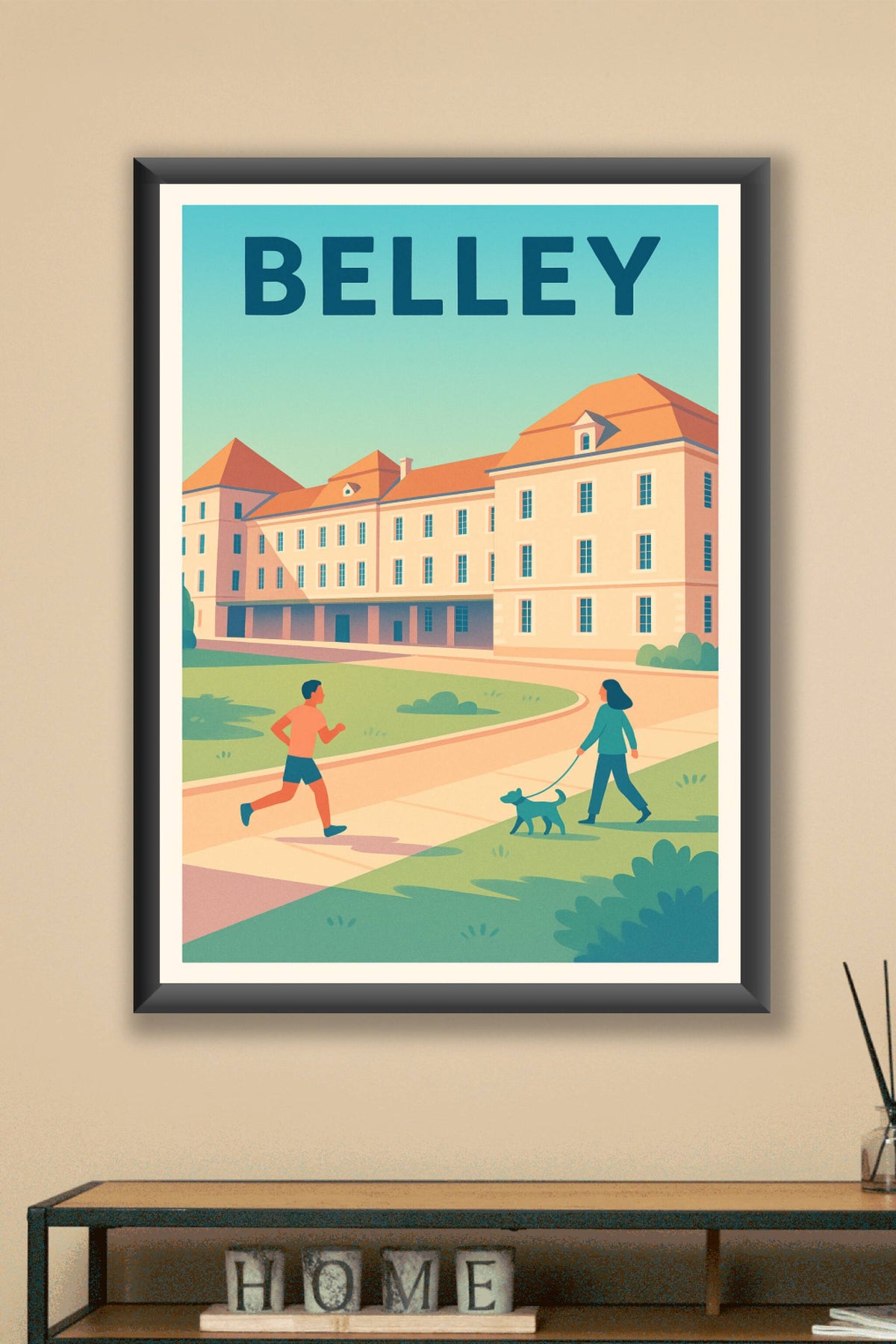 Affiche de Belley - Une promenade paisible au cœur de la ville