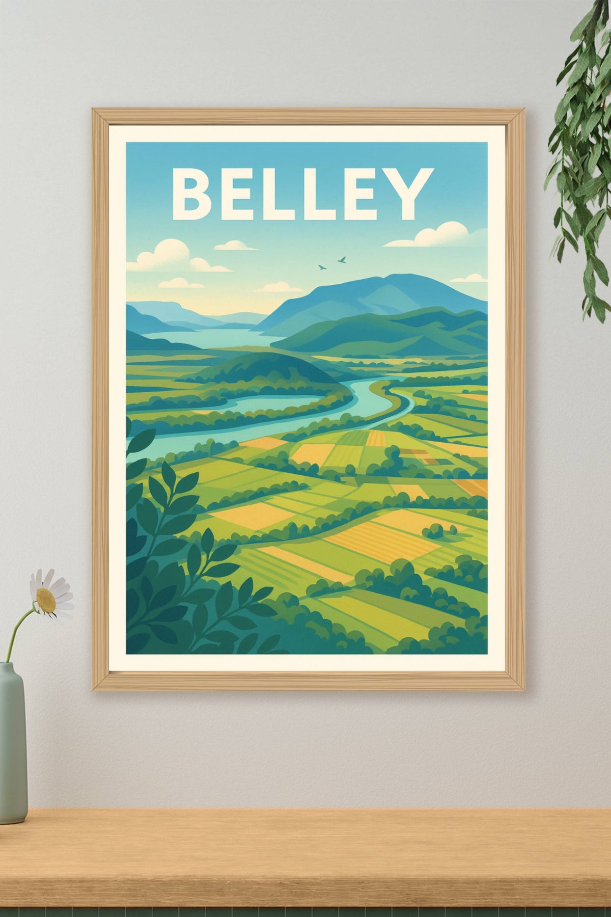 Affiche de Belley - Panorama naturel et apaisant