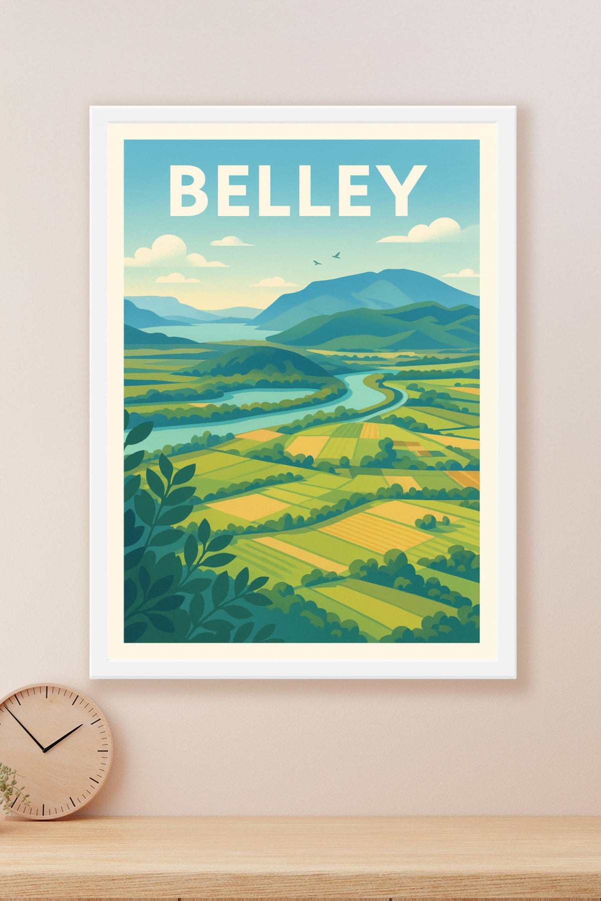 Affiche de Belley - Panorama naturel et apaisant
