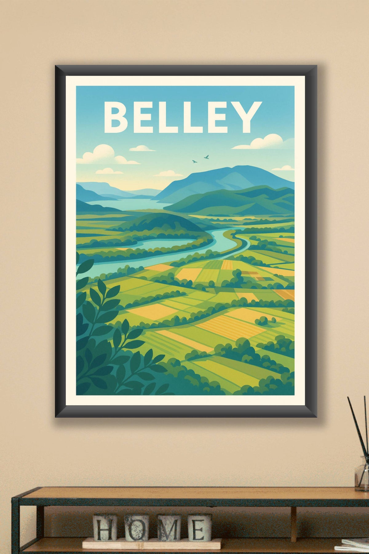 Affiche de Belley - Panorama naturel et apaisant