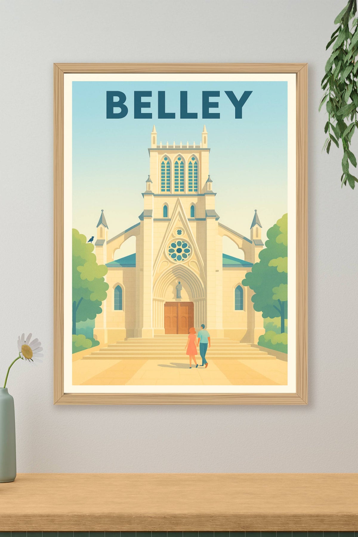 Affiche de Belley - Charme et élégance au cœur de la cité historique
