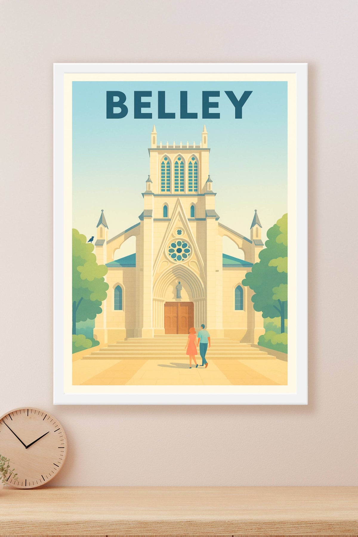 Affiche de Belley - Charme et élégance au cœur de la cité historique