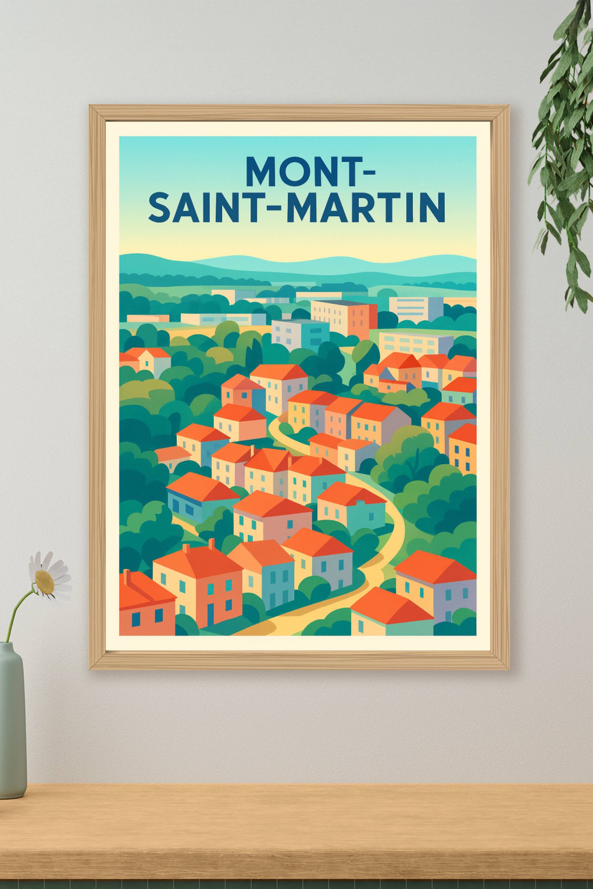 Affiche de Mont-Saint-Martin - Un coin de charme et de couleur