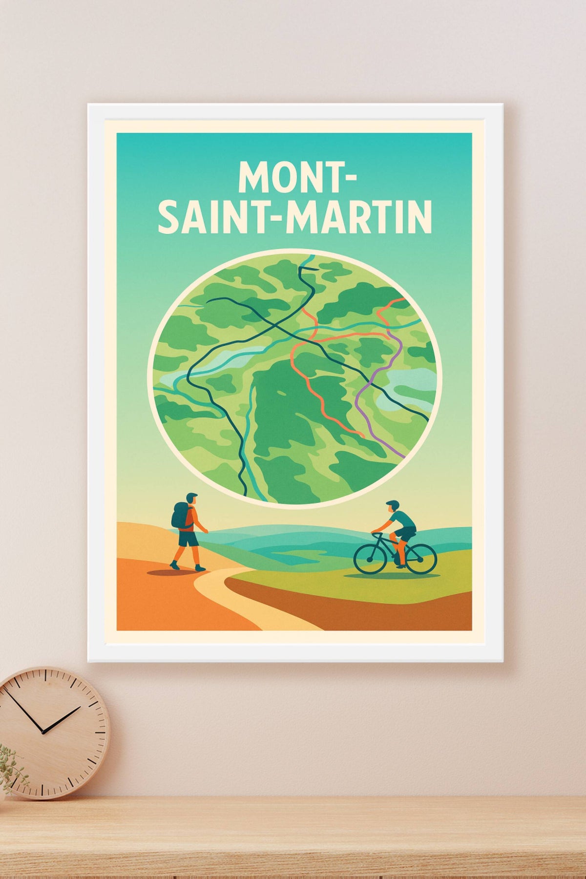 Affiche de Mont-Saint-Martin - L'escapade nature entre marche et vélo