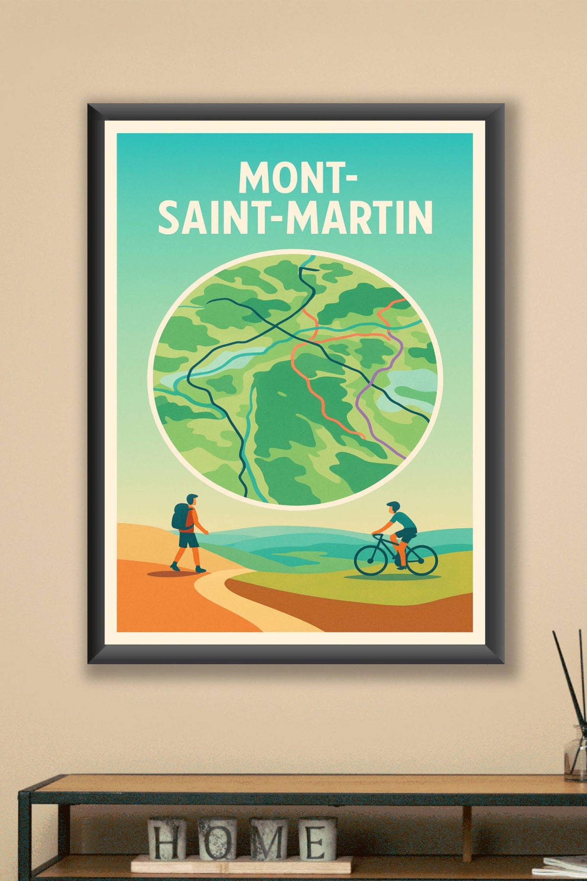 Affiche de Mont-Saint-Martin - L'escapade nature entre marche et vélo
