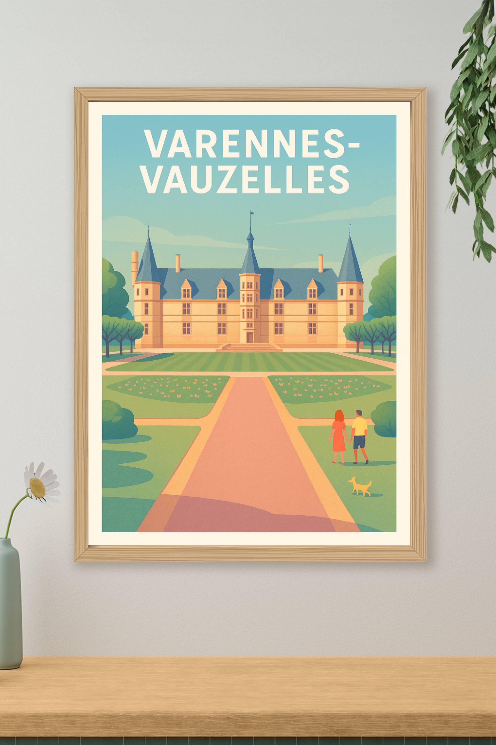 Affiche de Varennes-Vauzelles - Découvrez le charme intemporel du patrimoine