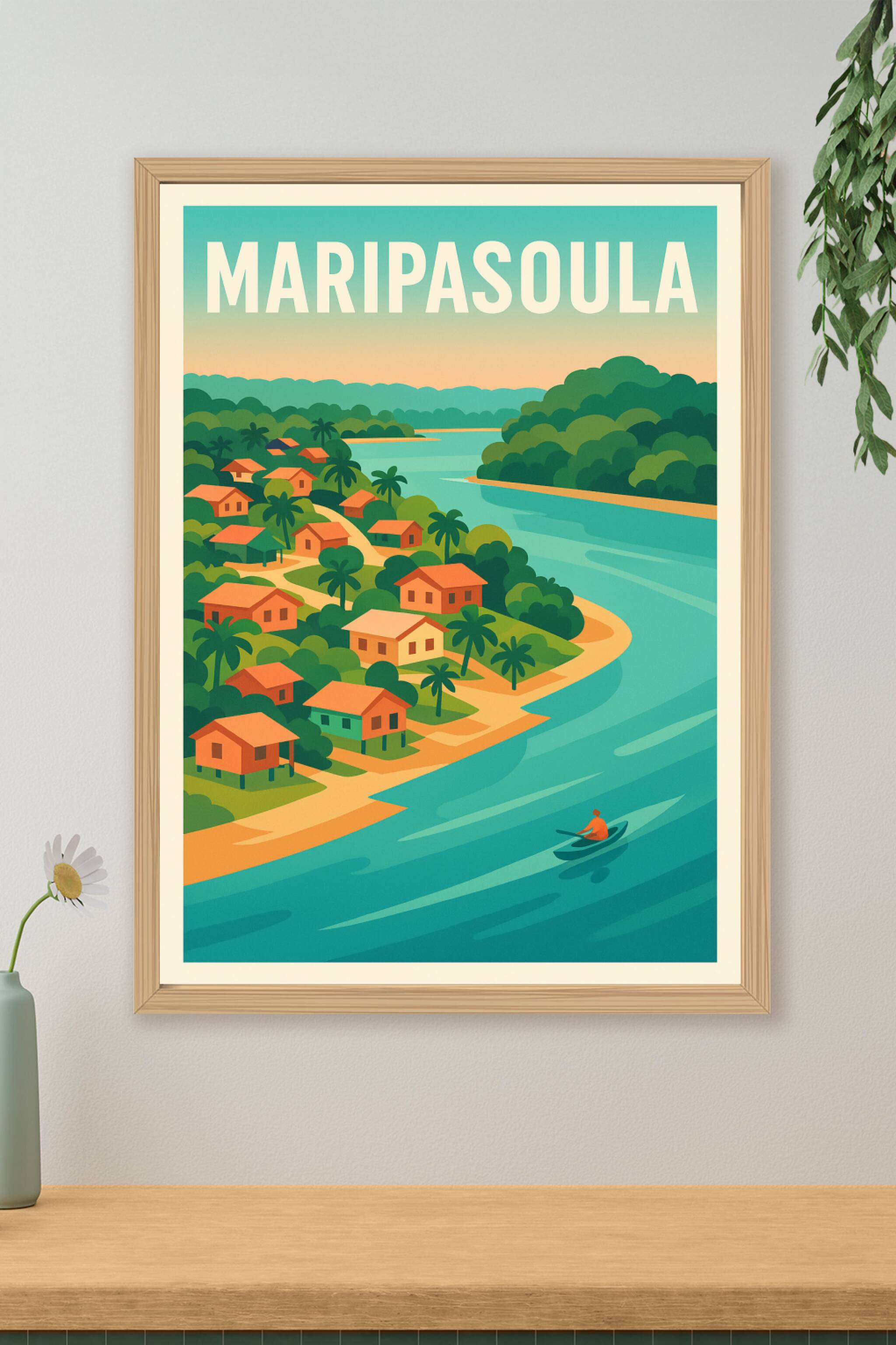 Affiche de Maripasoula - Escapade Tropicale au Cœur de la Nature