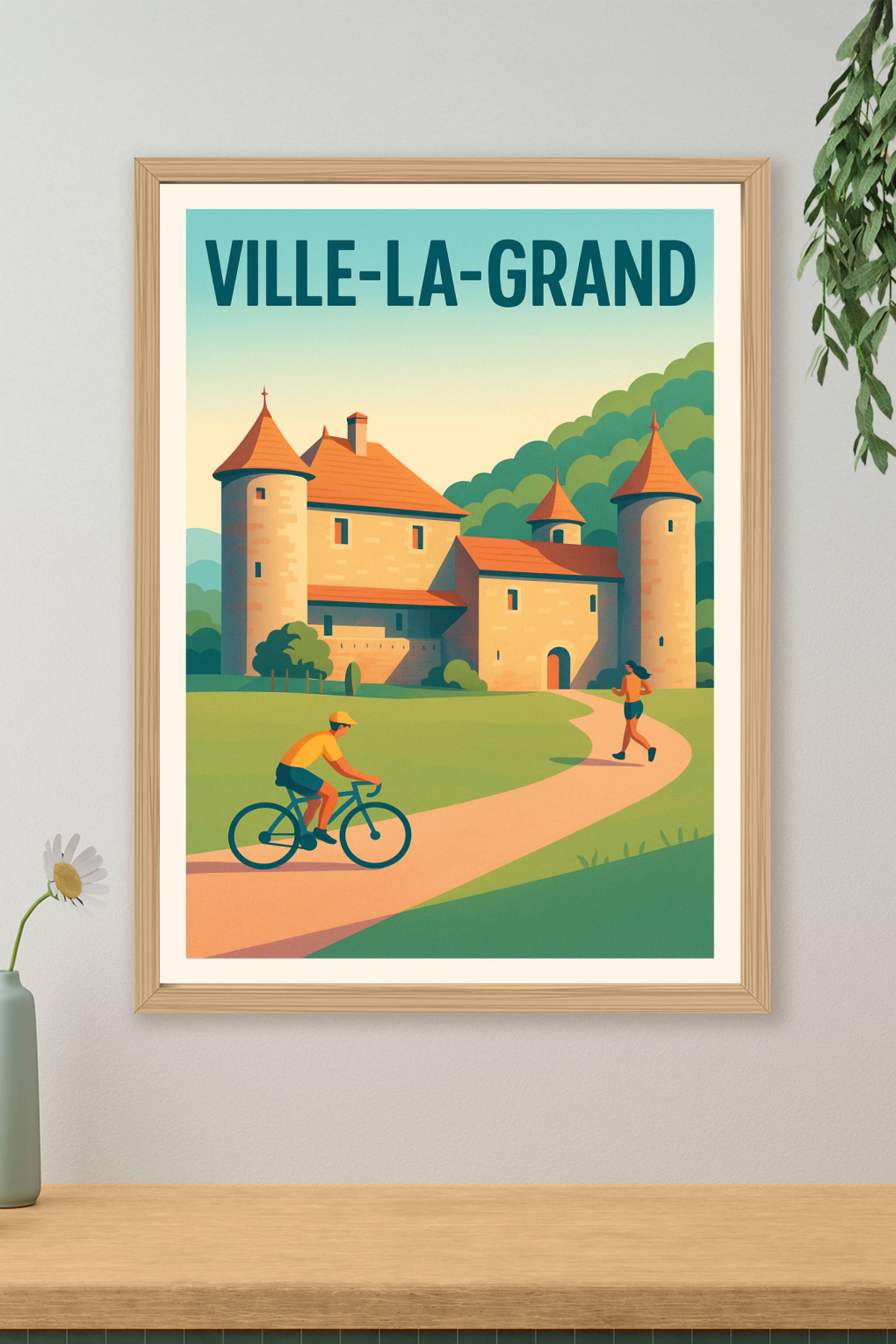 Affiche de Ville-la-Grand - Évasion et patrimoine au naturel