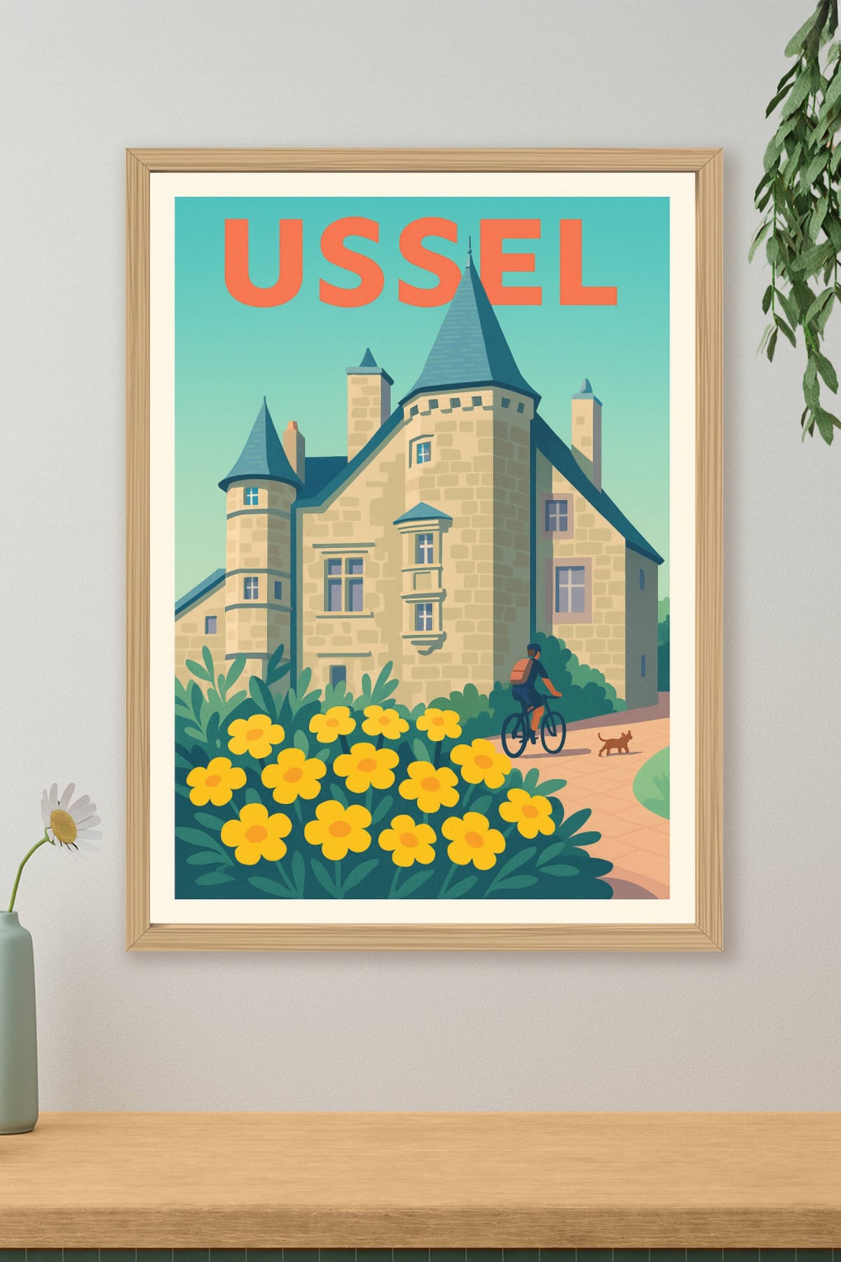 Affiche de Ussel - Charme et sérénité au cœur de la Corrèze