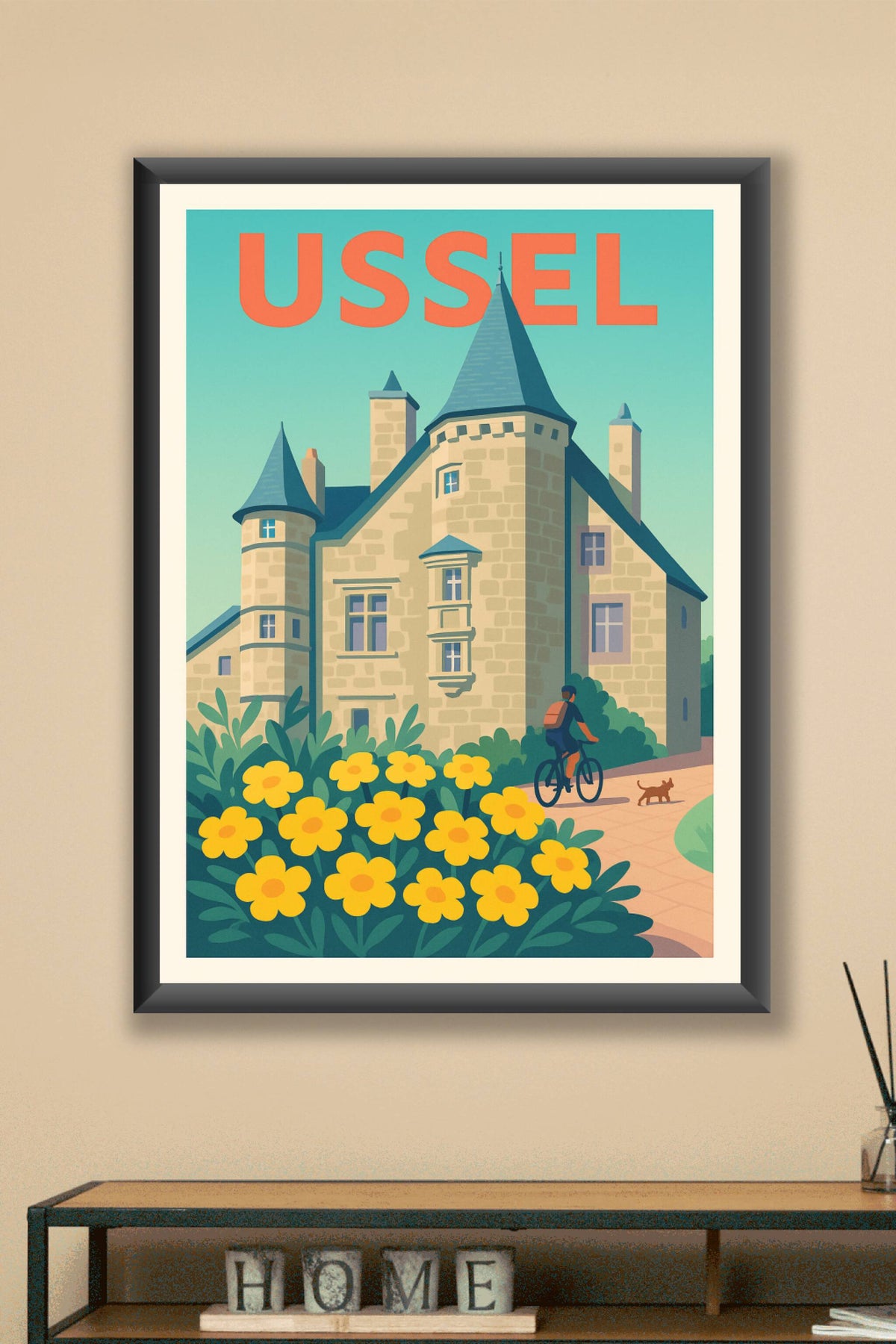 Affiche de Ussel - Charme et sérénité au cœur de la Corrèze