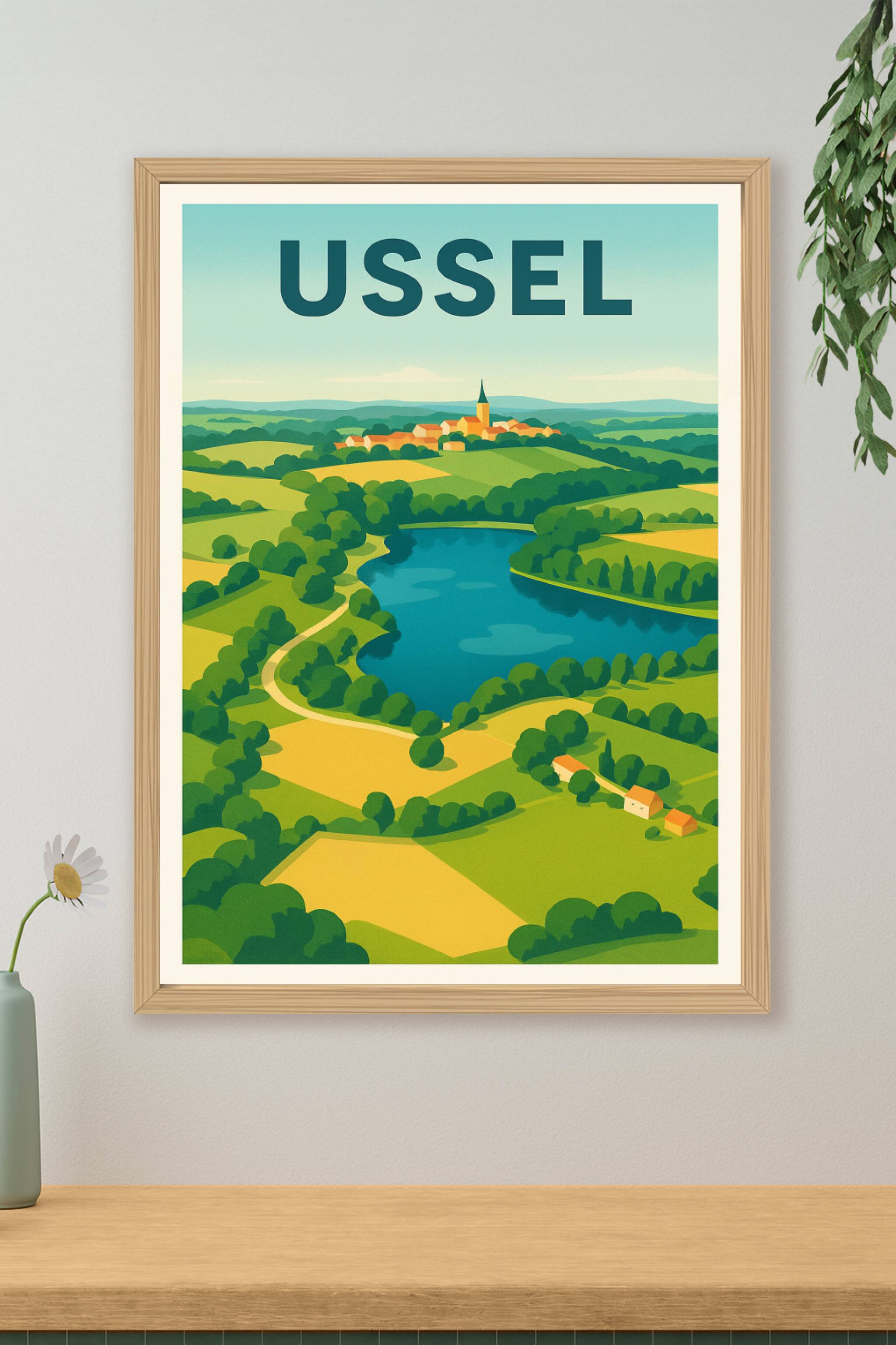 Affiche de Ussel - Charme bucolique au cœur de la campagne