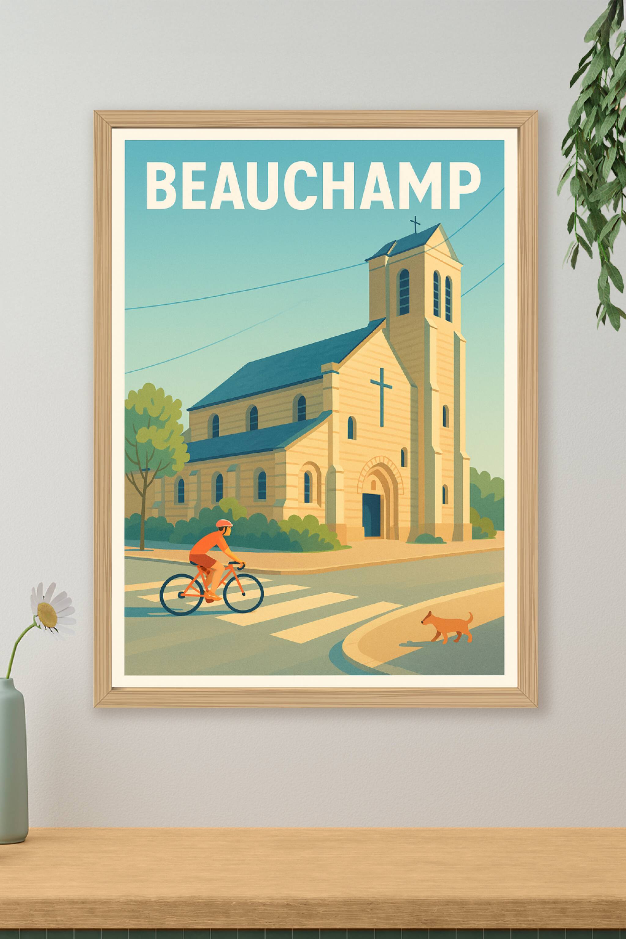Affiche de Beauchamp - Charme paisible et patrimoine local