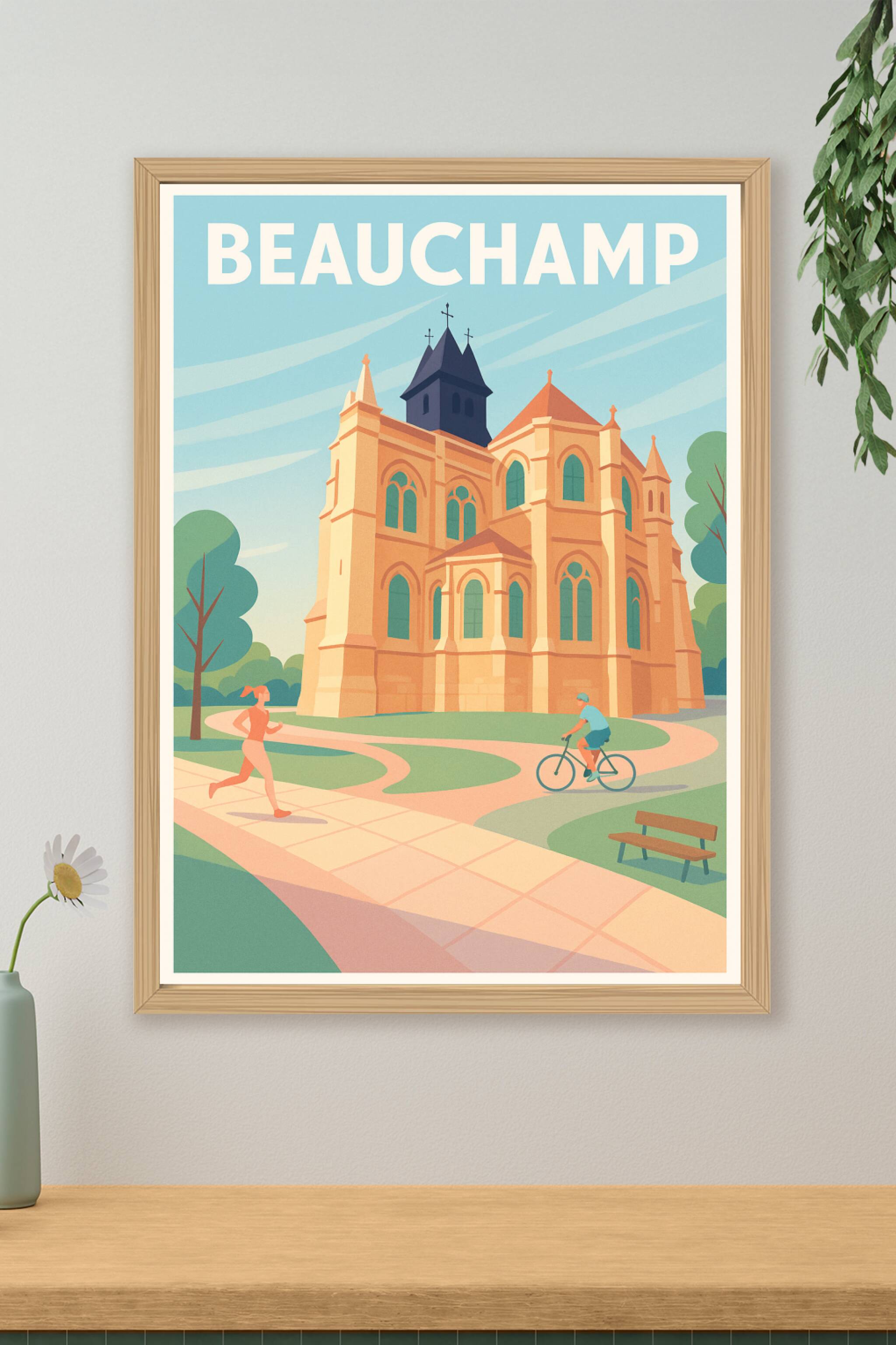Affiche de Beauchamp - Harmonie entre nature et patrimoine