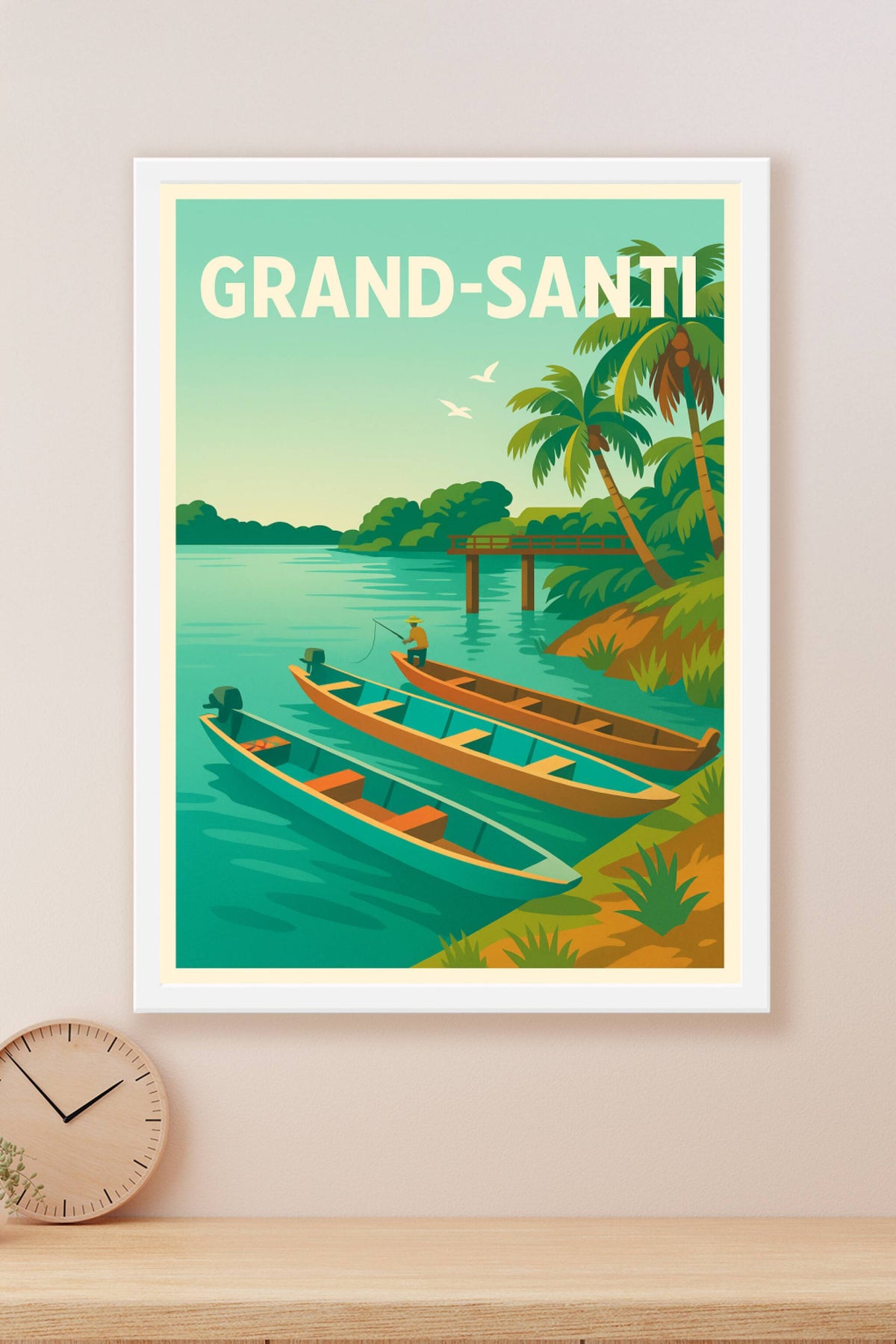 Affiche de Grand-Santi - Tranquillité tropicale au fil de l'eau