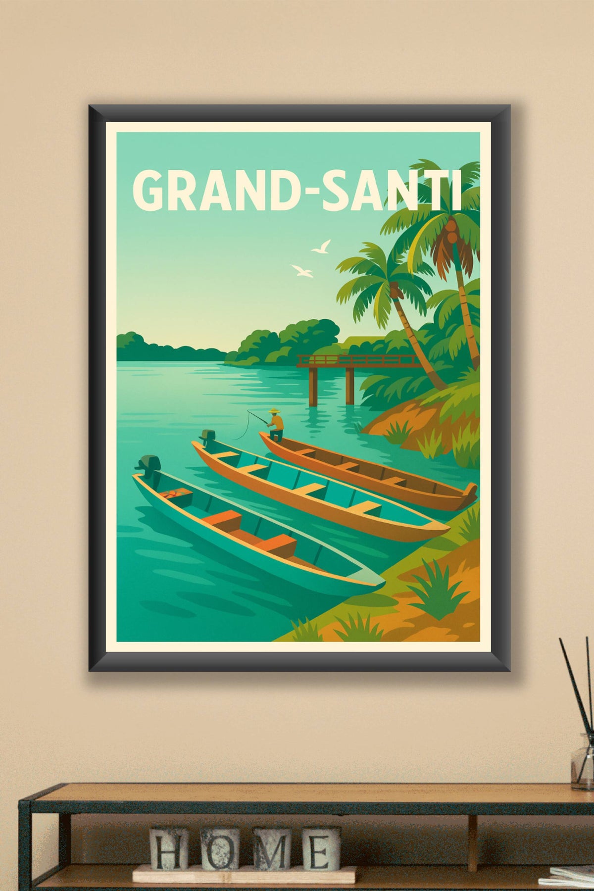 Affiche de Grand-Santi - Tranquillité tropicale au fil de l'eau
