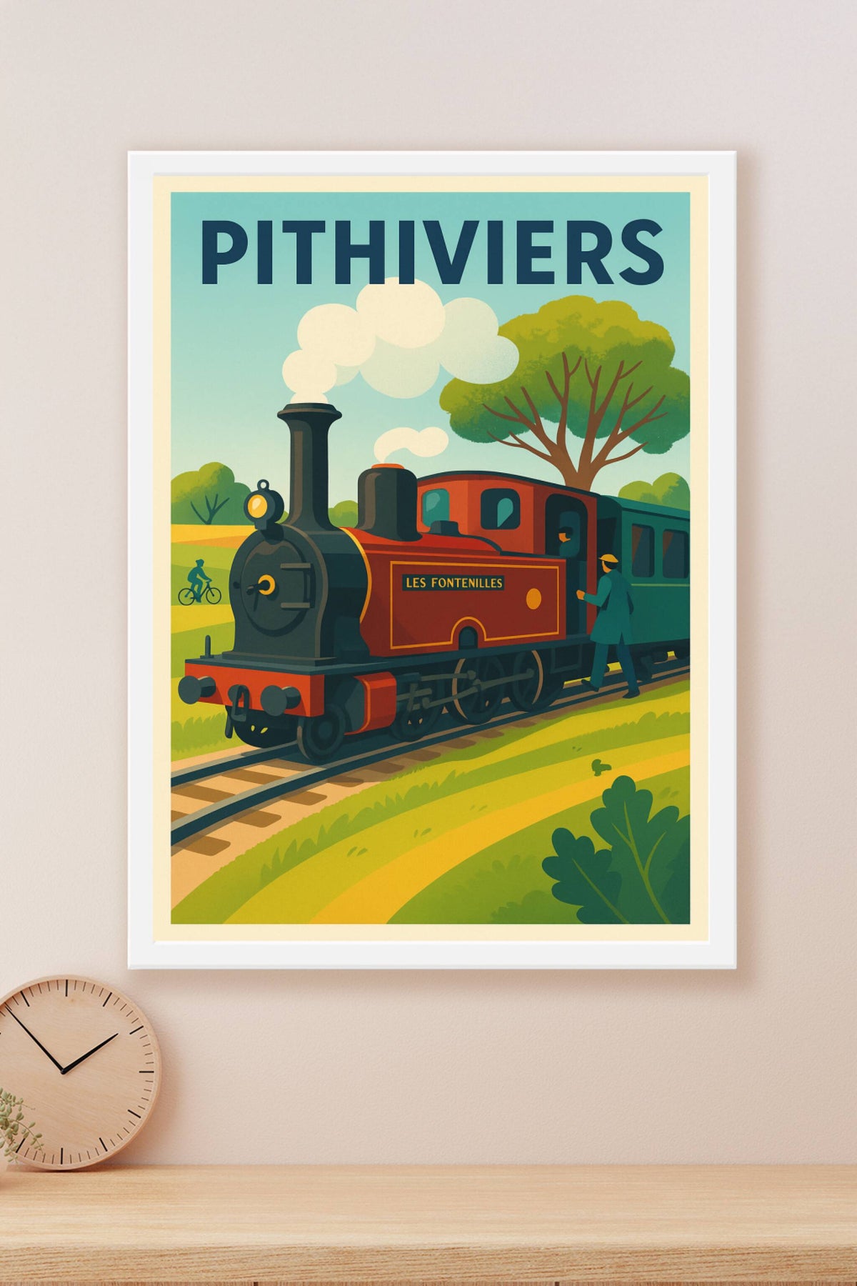 Affiche de Pithiviers - Voyage nostalgique en locomotive à vapeur