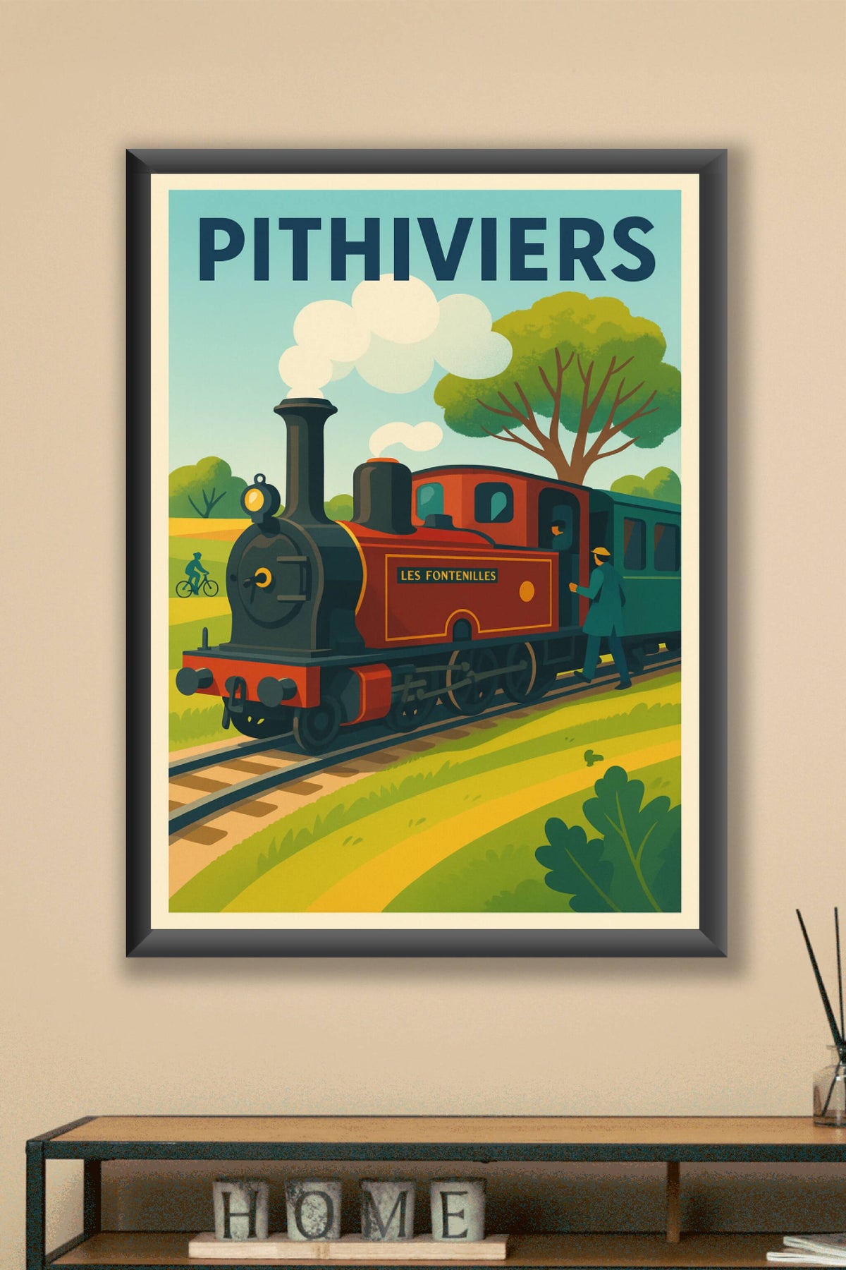 Affiche de Pithiviers - Voyage nostalgique en locomotive à vapeur