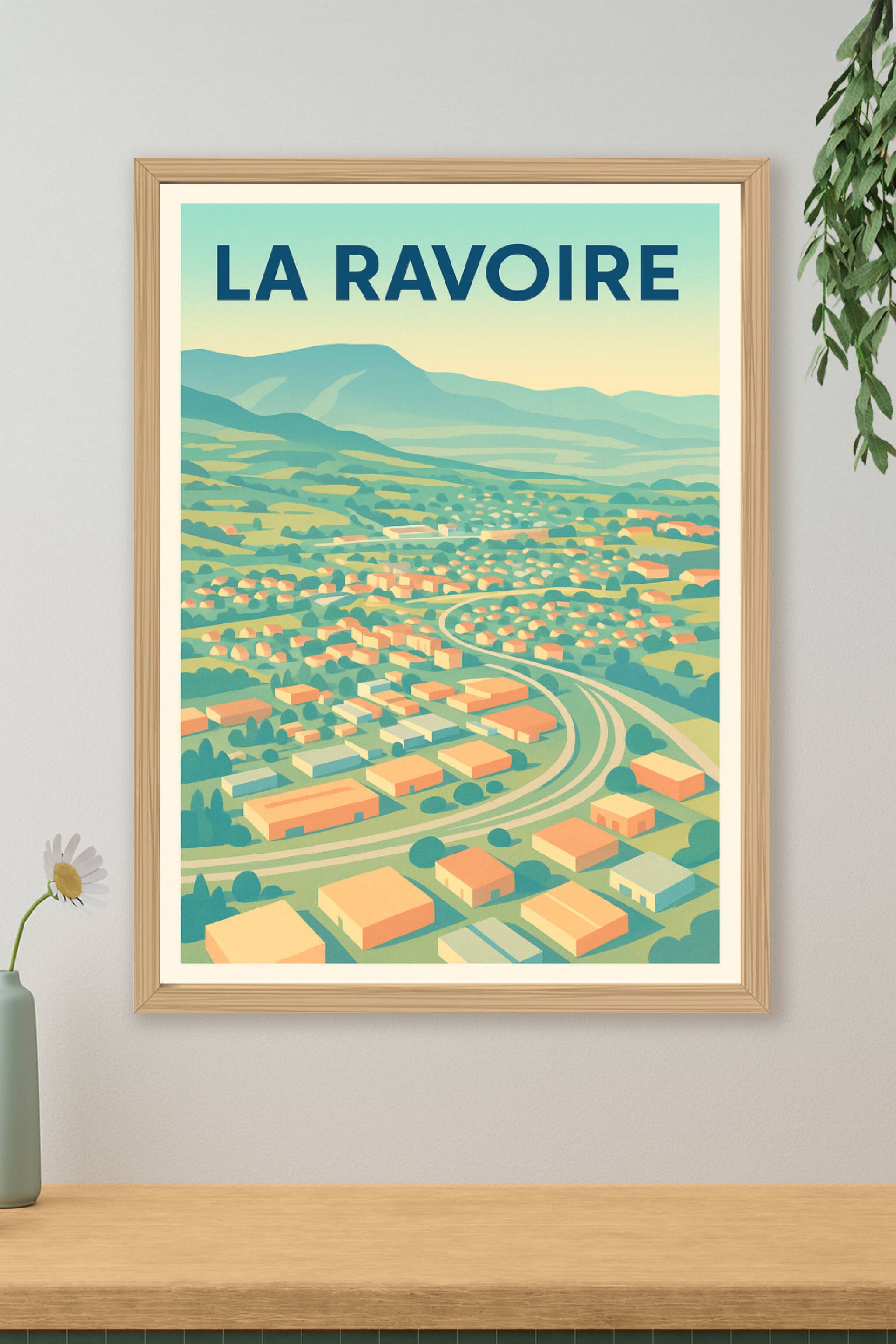 Affiche de La Ravoire - L'élégance paisible des paysages alpins