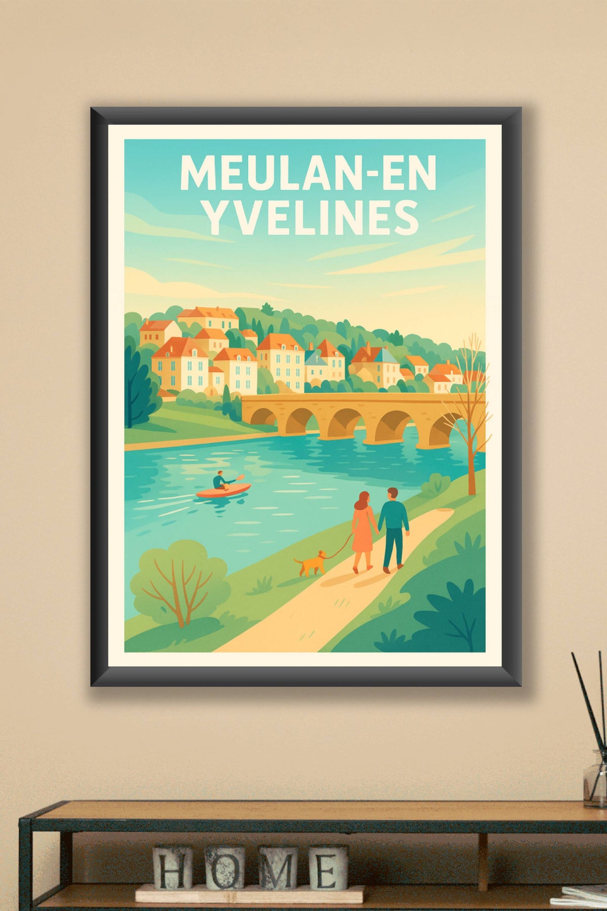 Affiche de Meulan-en-Yvelines - Charme bucolique au fil de l'eau