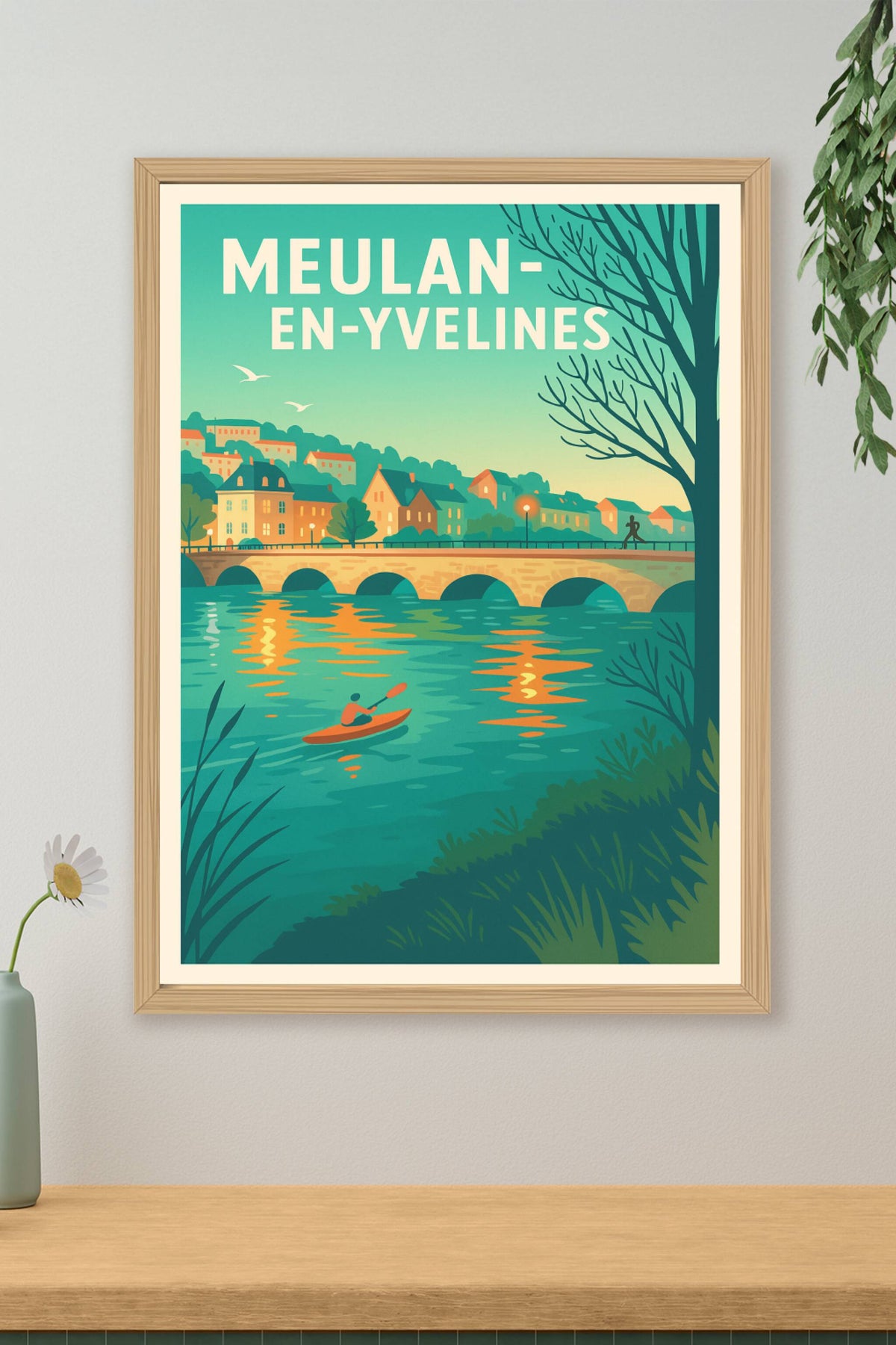 Affiche de Meulan-en-Yvelines - Tranquillité au fil de l'eau