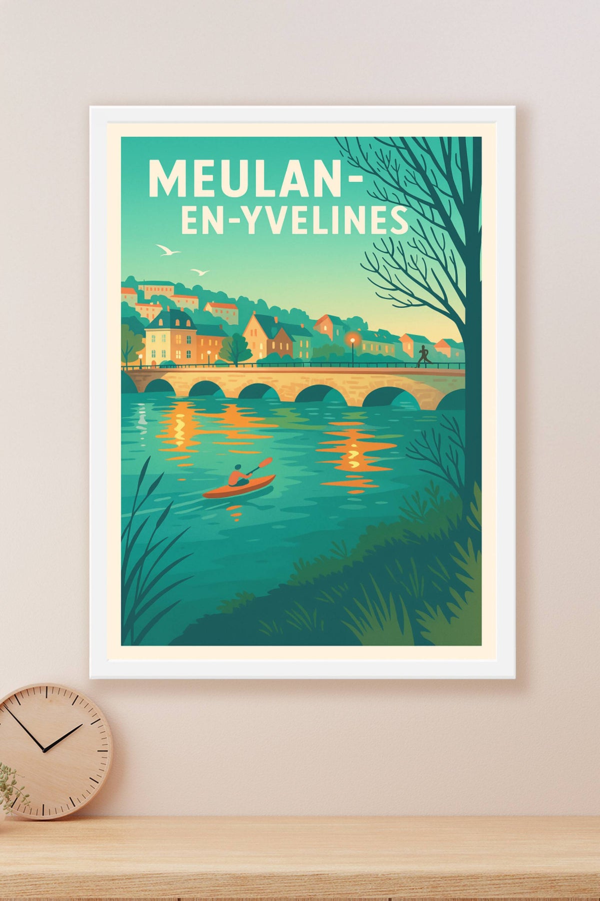 Affiche de Meulan-en-Yvelines - Tranquillité au fil de l'eau