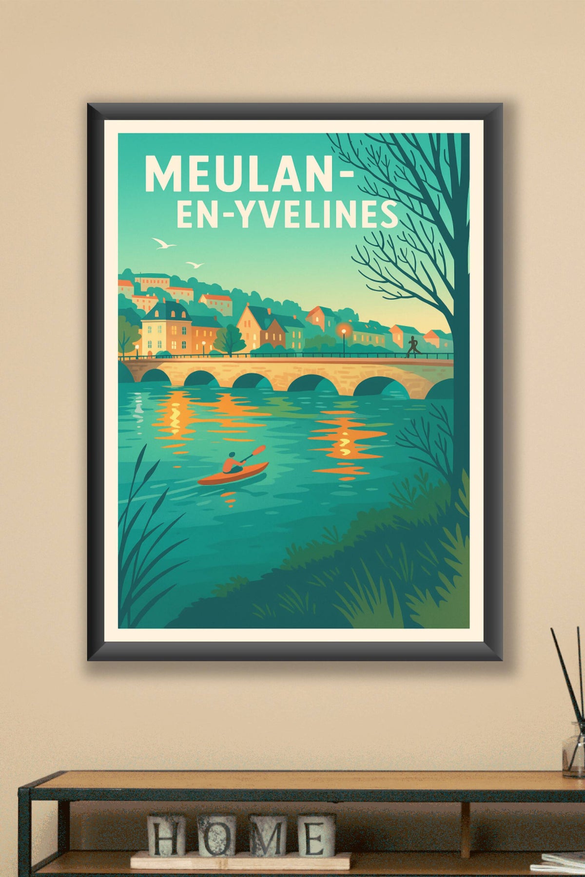 Affiche de Meulan-en-Yvelines - Tranquillité au fil de l'eau
