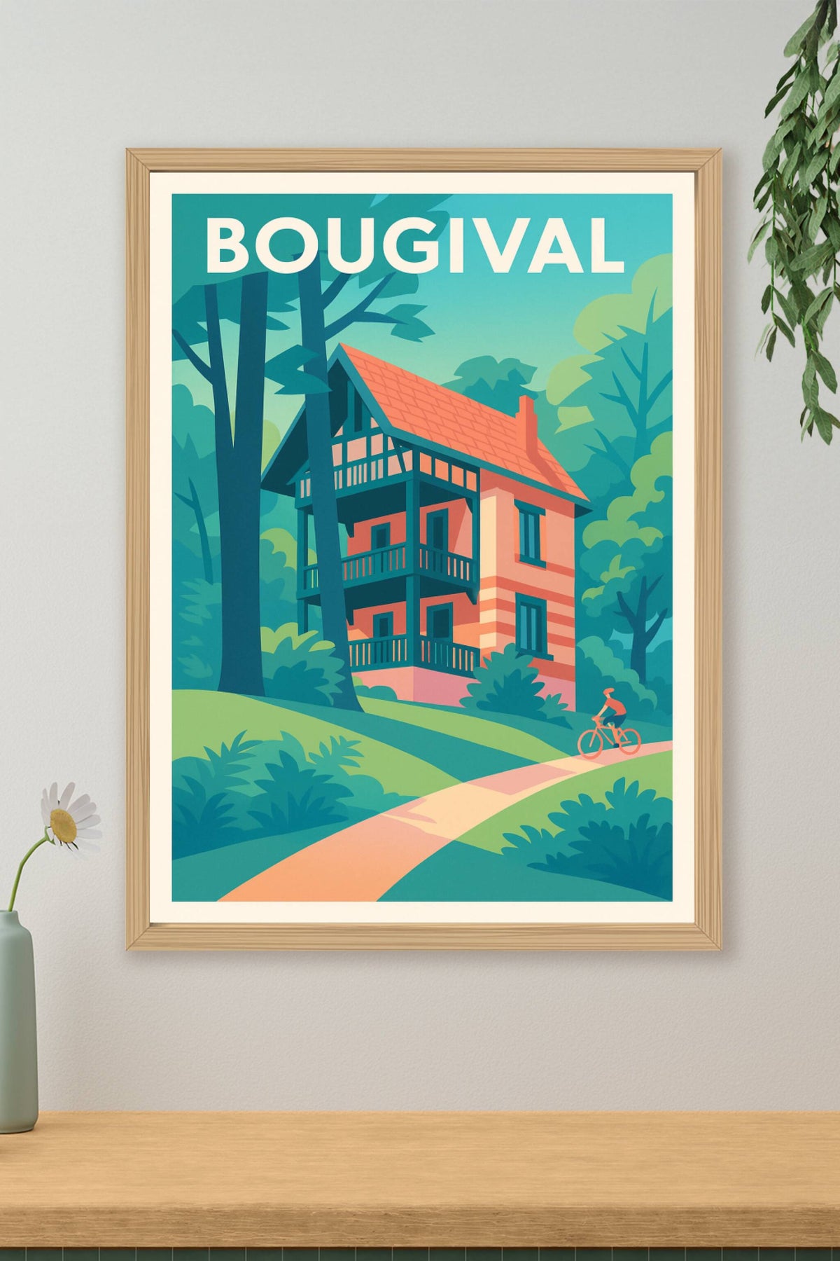 Affiche de Bougival - Évasion Verte et Balade à Vélo