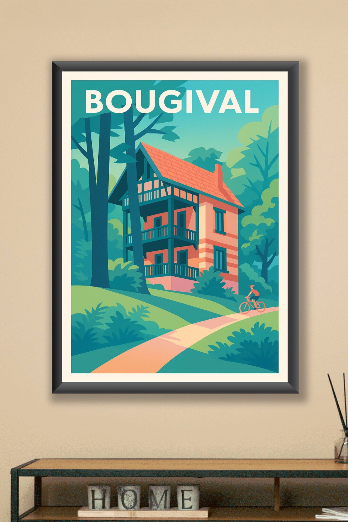 Affiche de Bougival - Évasion Verte et Balade à Vélo