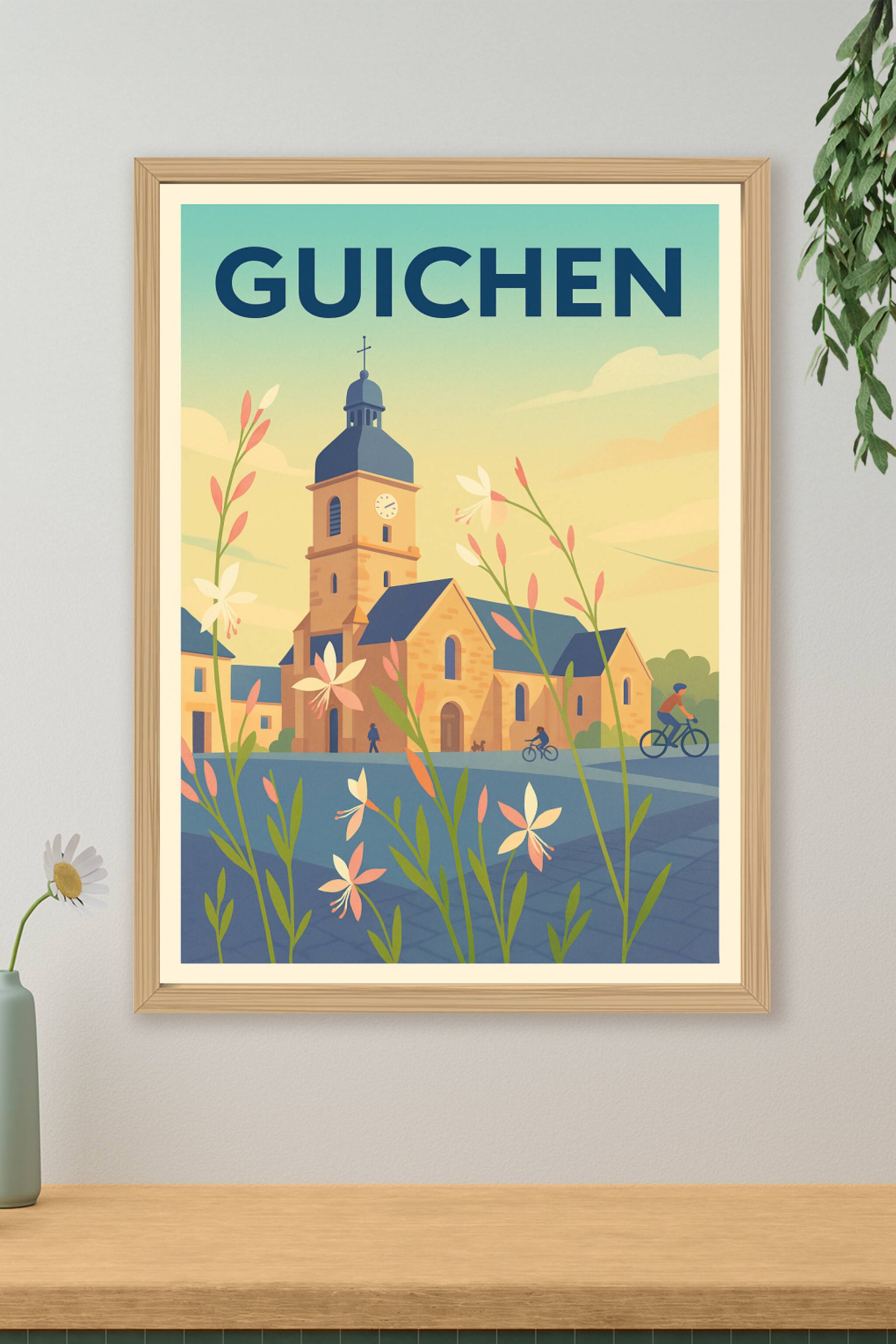 Affiche de Guichen - Charme bucolique et patrimoine breton