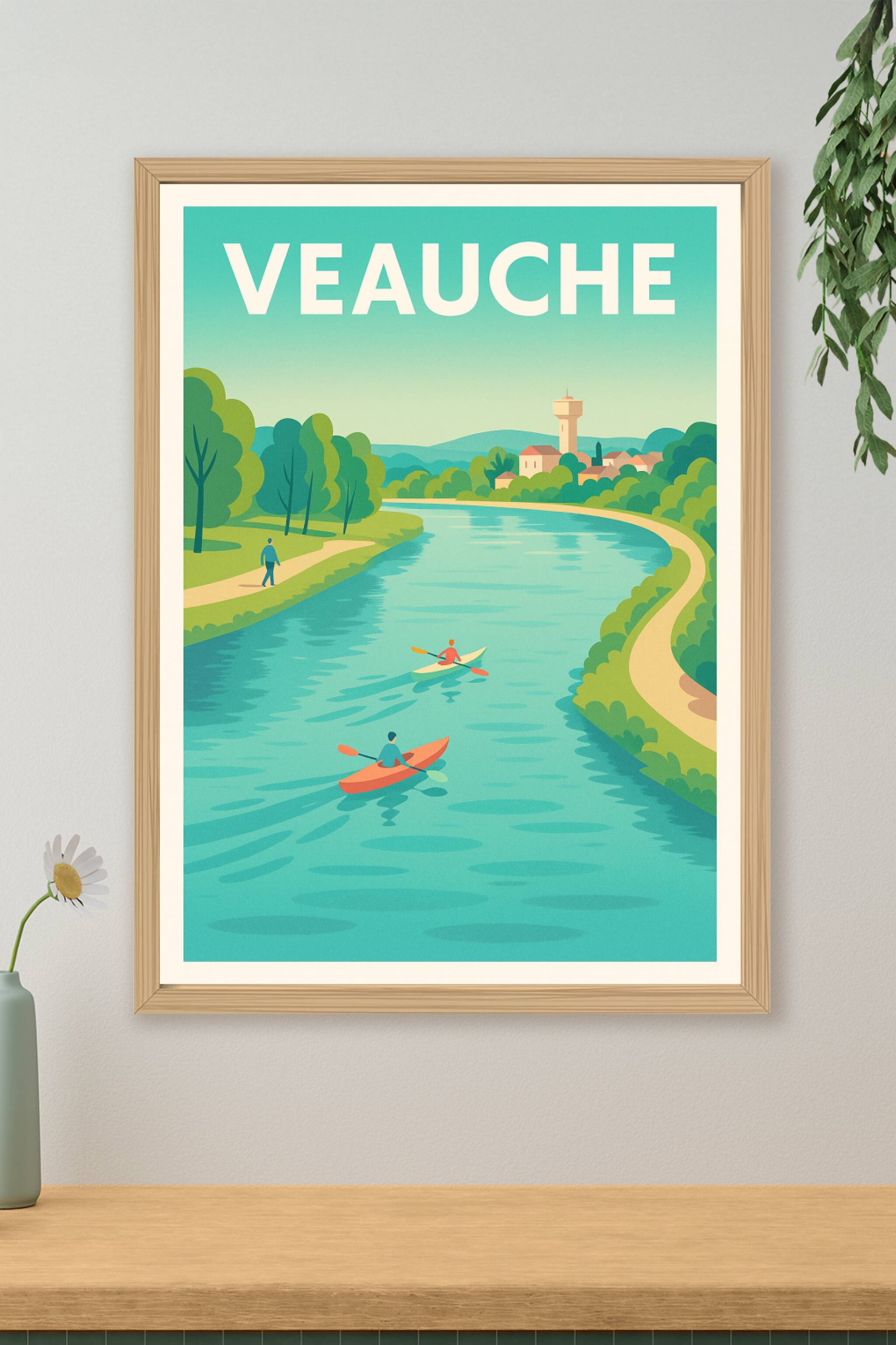 Affiche de Veauche - Évasion au fil de l'eau