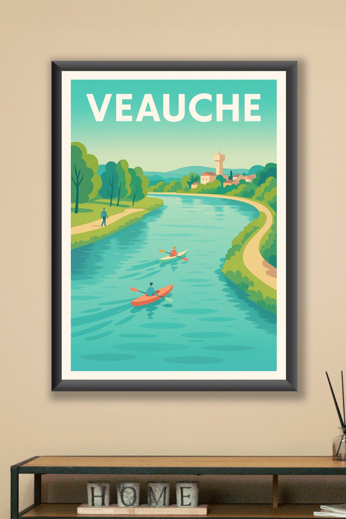 Affiche de Veauche - Évasion au fil de l'eau