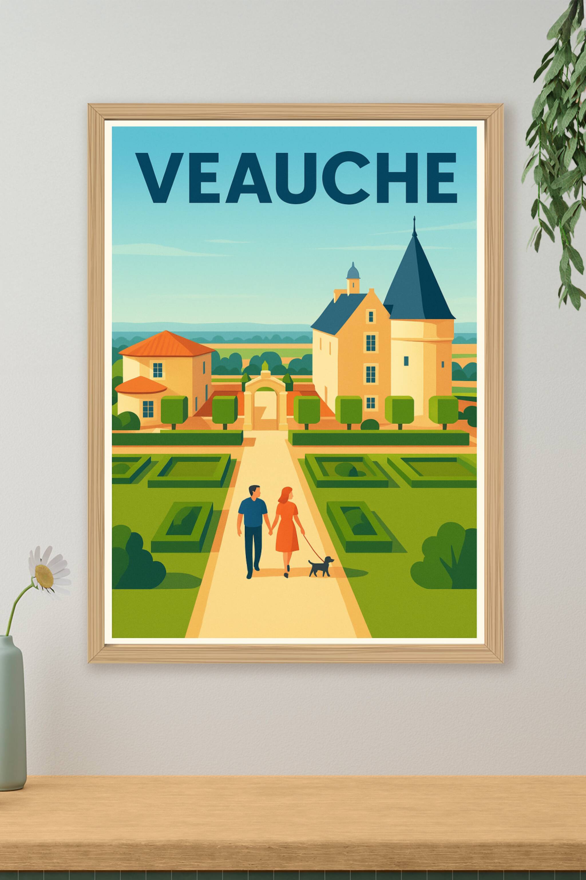 Affiche de Veauche - Promenade romantique et patrimoine en harmonie