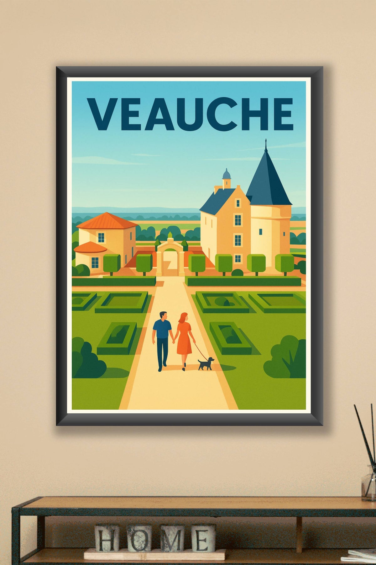 Affiche de Veauche - Promenade romantique et patrimoine en harmonie
