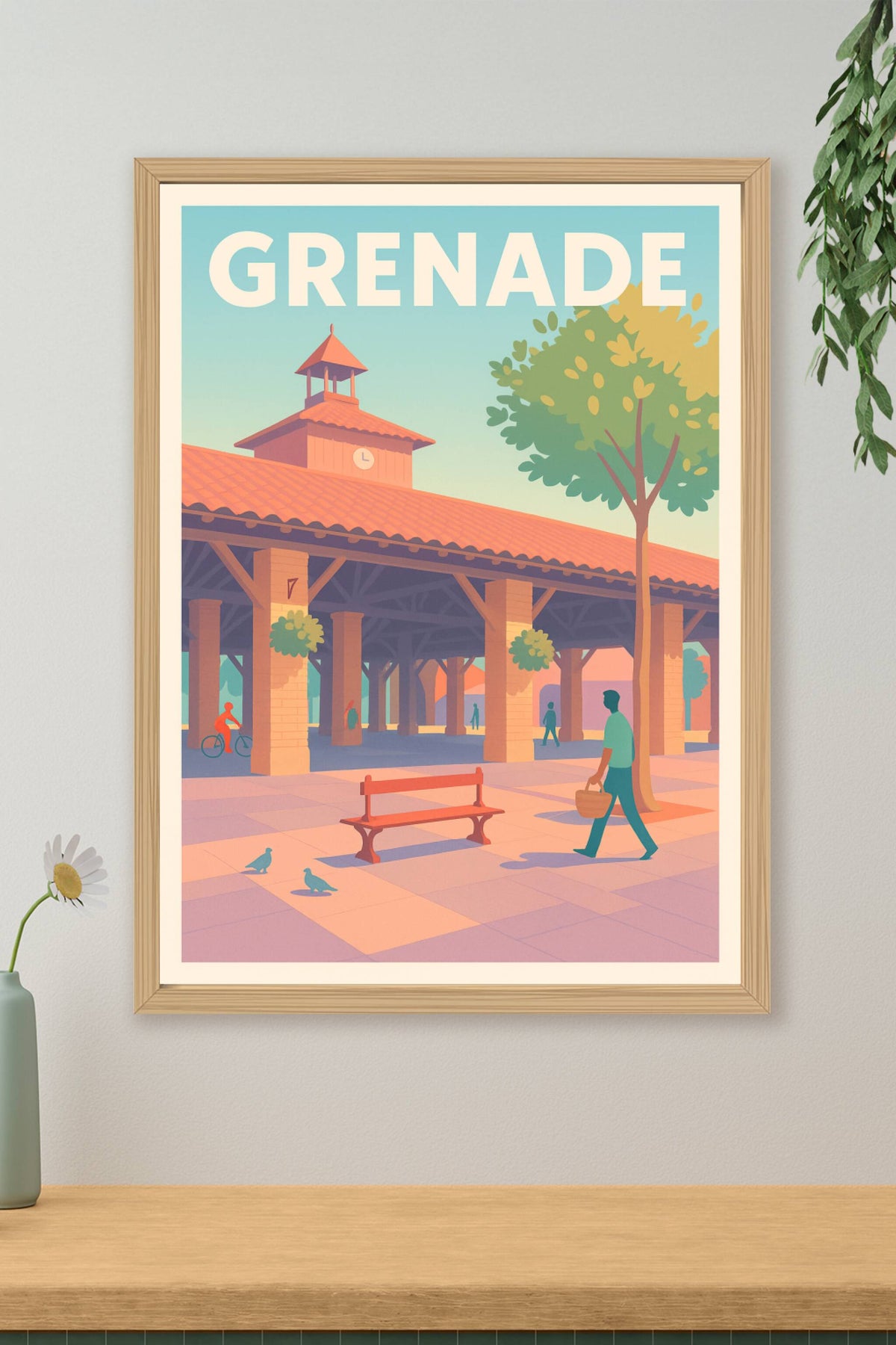 Affiche de Grenade - Charme et sérénité au marché couvert